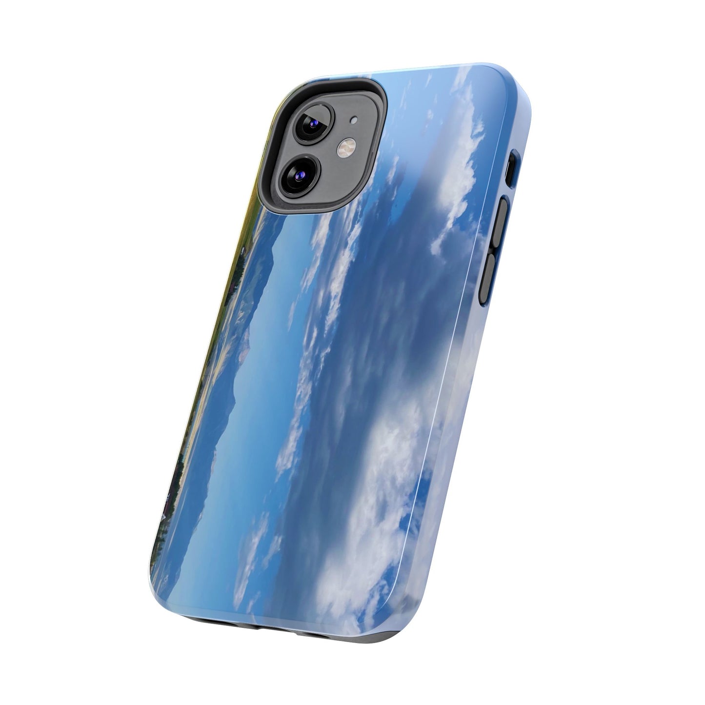 Western Clouds and Mountains Tough Phone Cases, iPhone & Samsung cases, wireless charging, sky, nature, landscape, original photo, gifts