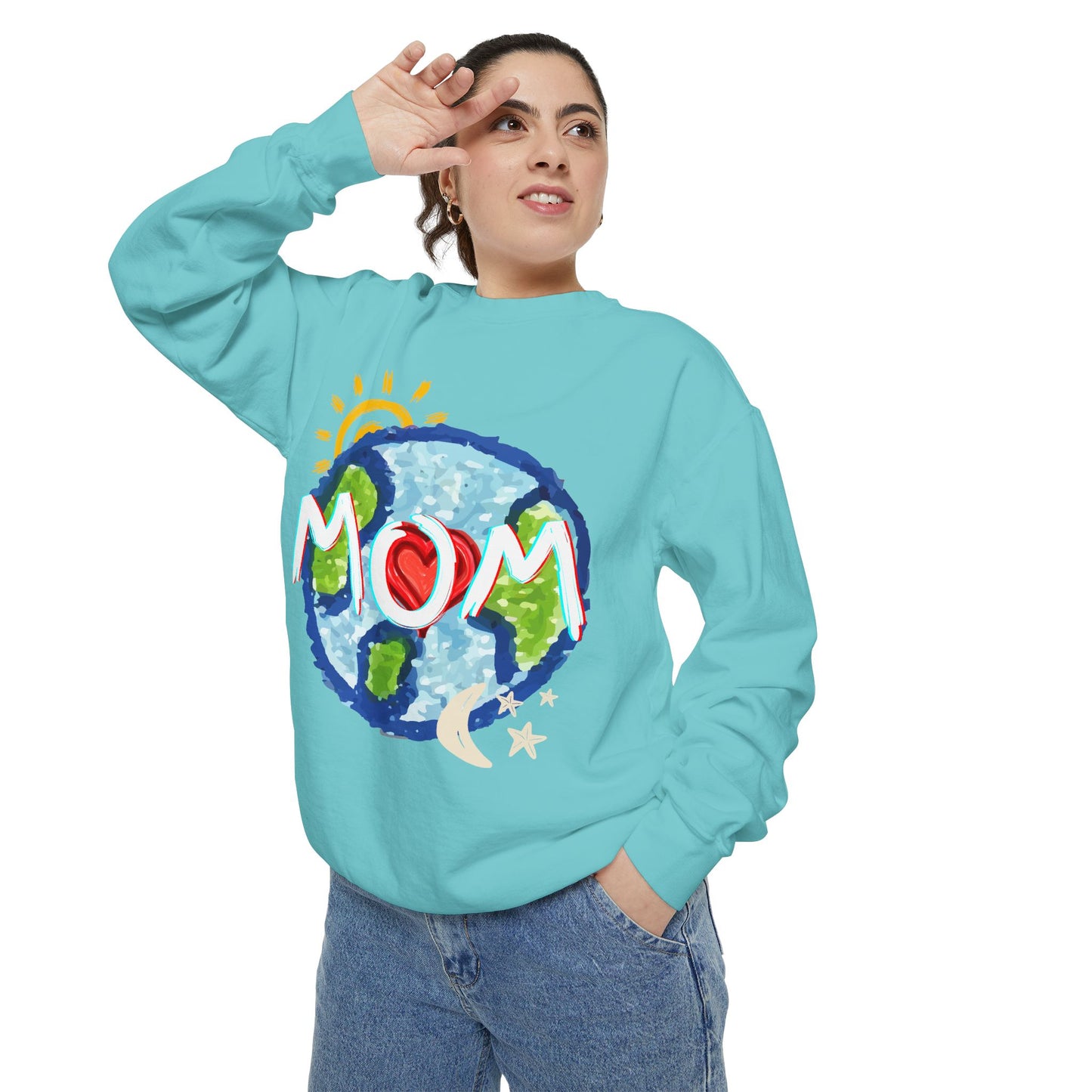 Mom’s World Graphic Unisex Sweatshirt for Mother’s Day