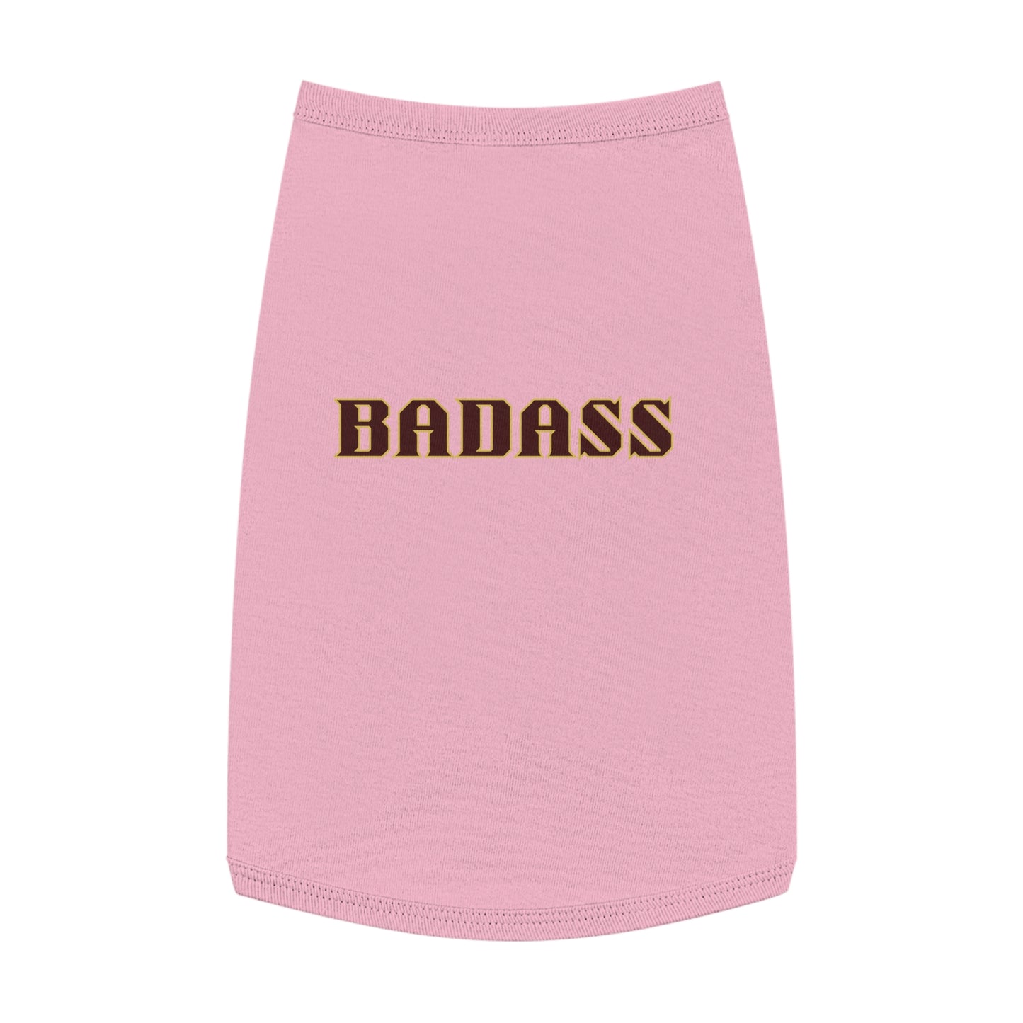 Badass Pet Tank Top, funny, snarky, attitude, bold, dog clothes, gifts, pet fashions, furry friends, cotton, dog shirts, cat shirts
