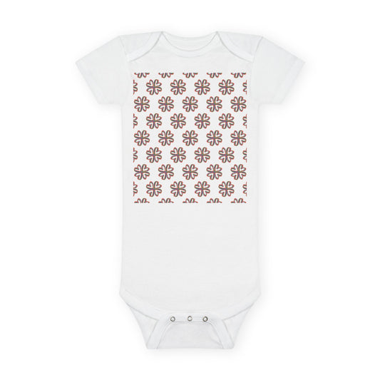 Colorful Floral Onesie® Organic Baby Bodysuit, 100 percent cotton, love, gender neutral, gift, boys, girls, birthday, baby shower, Christmas