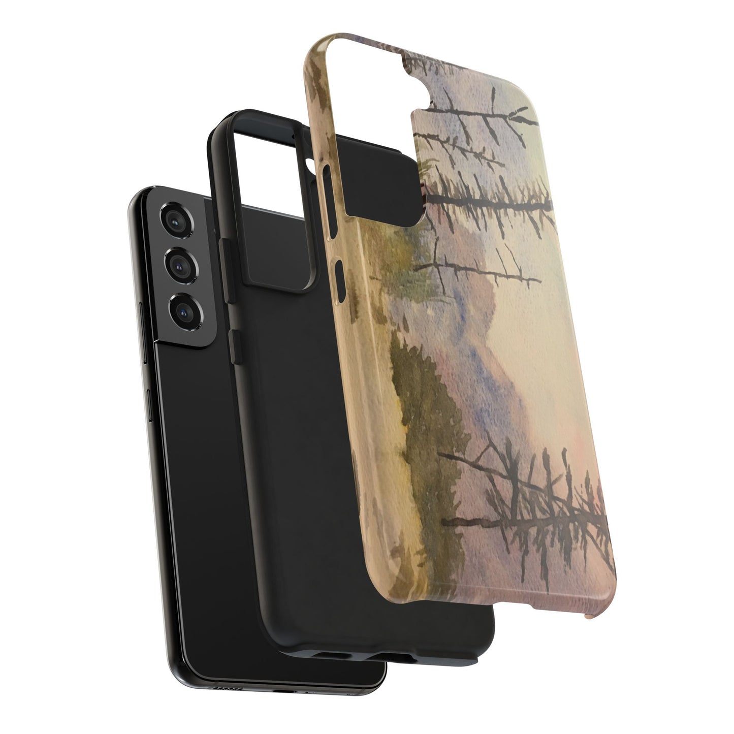 Glacier National Park After Fire Tough Phone Cases, iPhone & Samsung cases, wireless charging, mountains, nature, original artwork, gifts