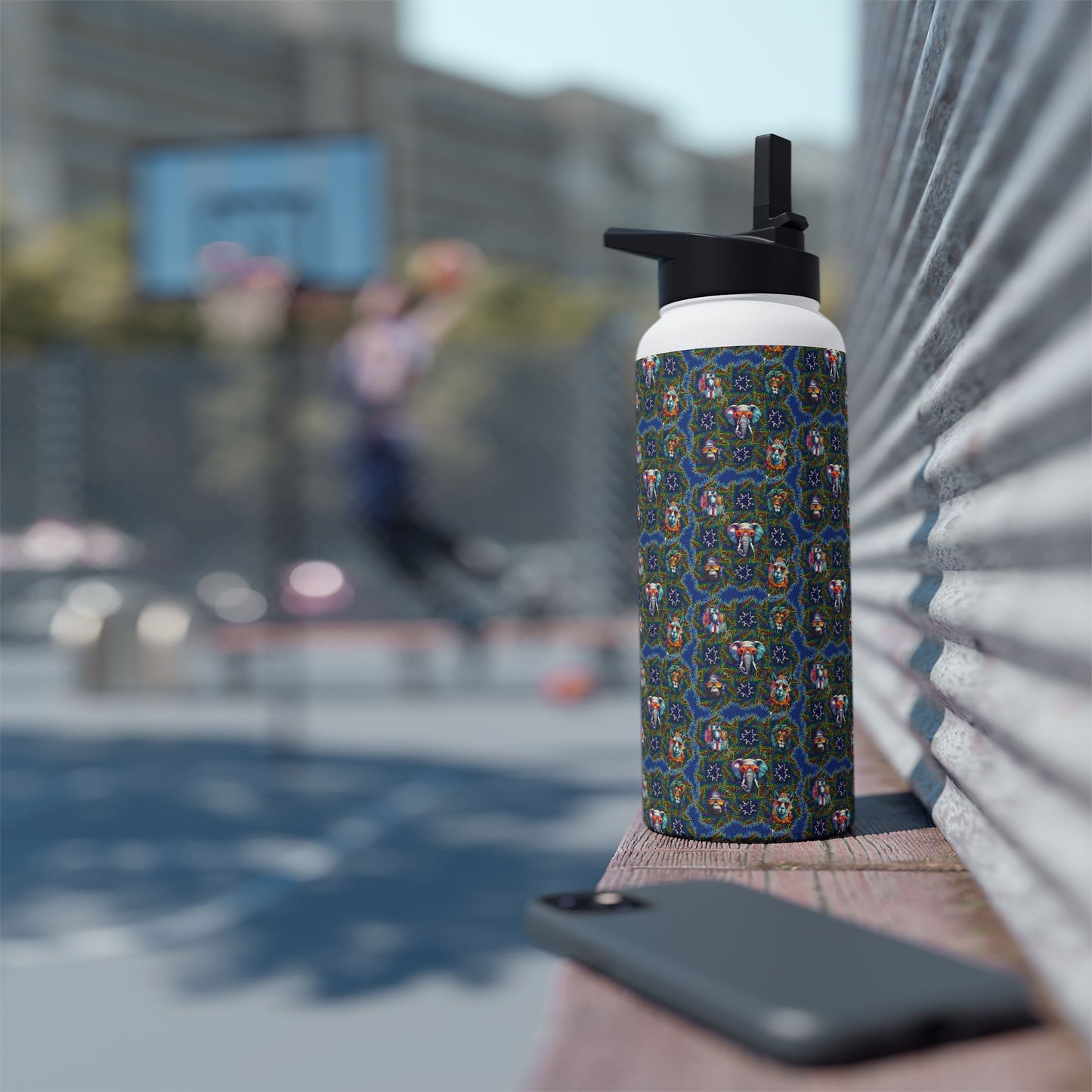 Water Bottle, Wild & Cool Creatures Design, BPA-Free, Eco-Friendly, Kids Gift