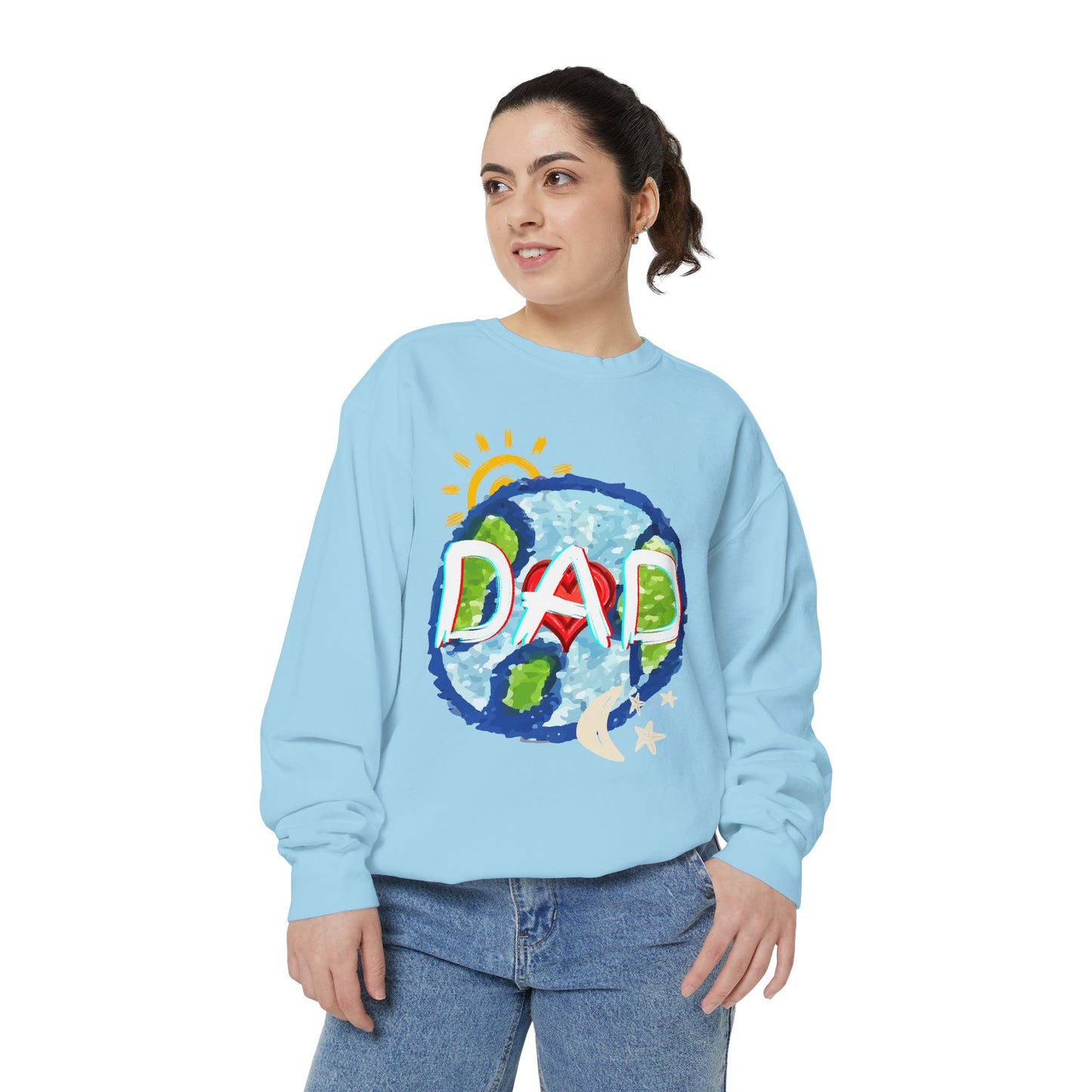 Dad's World Graphic Unisex Sweatshirt for Father's Day