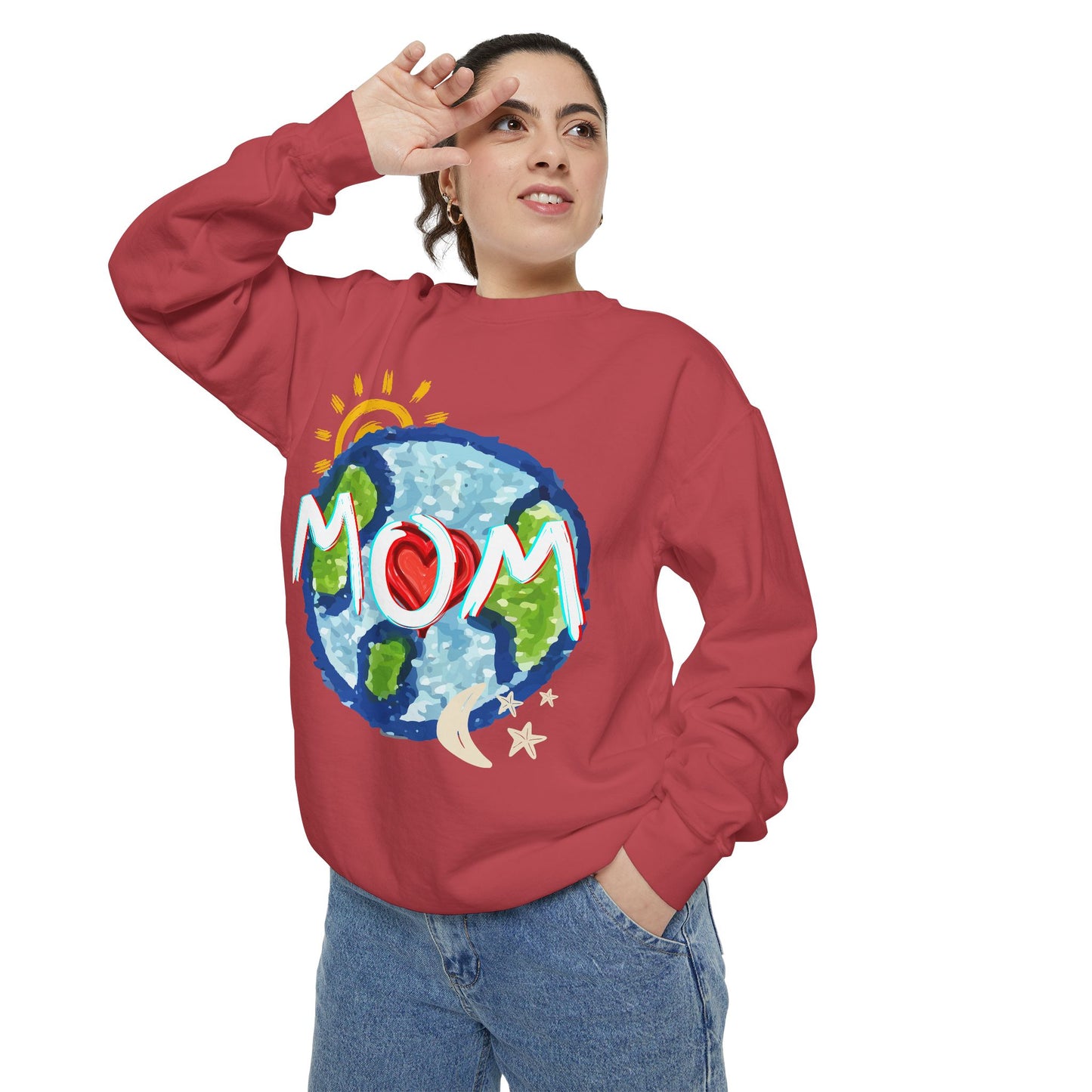 Mom’s World Graphic Unisex Sweatshirt for Mother’s Day