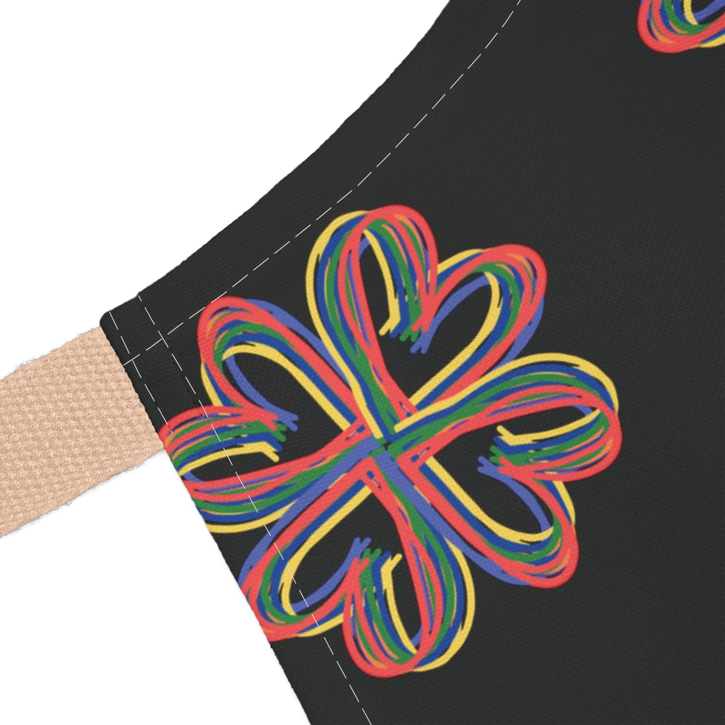 Black Floral Chefs Apron