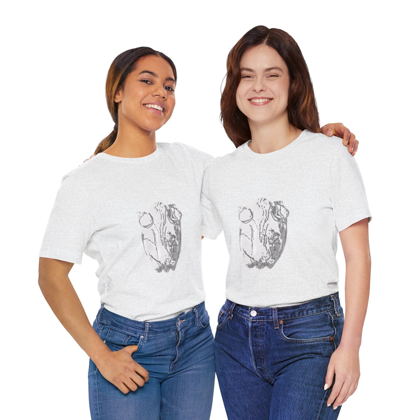 White Frog Unisex Tee - Nature and Animals Gender Neutral T-Shirt