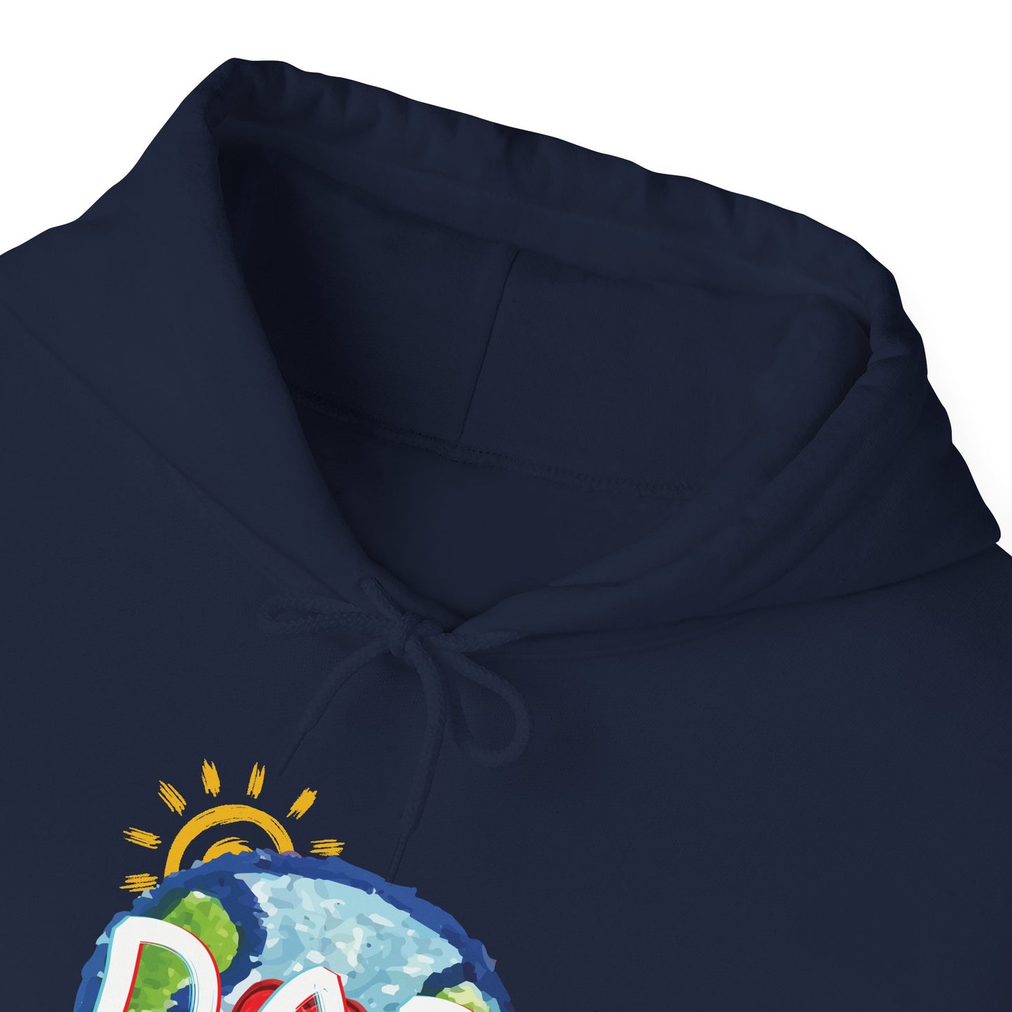 DAD Hooded Sweatshirt - Whole World Sun Moon & Stars Heart Love Fathers Day Gift for Men