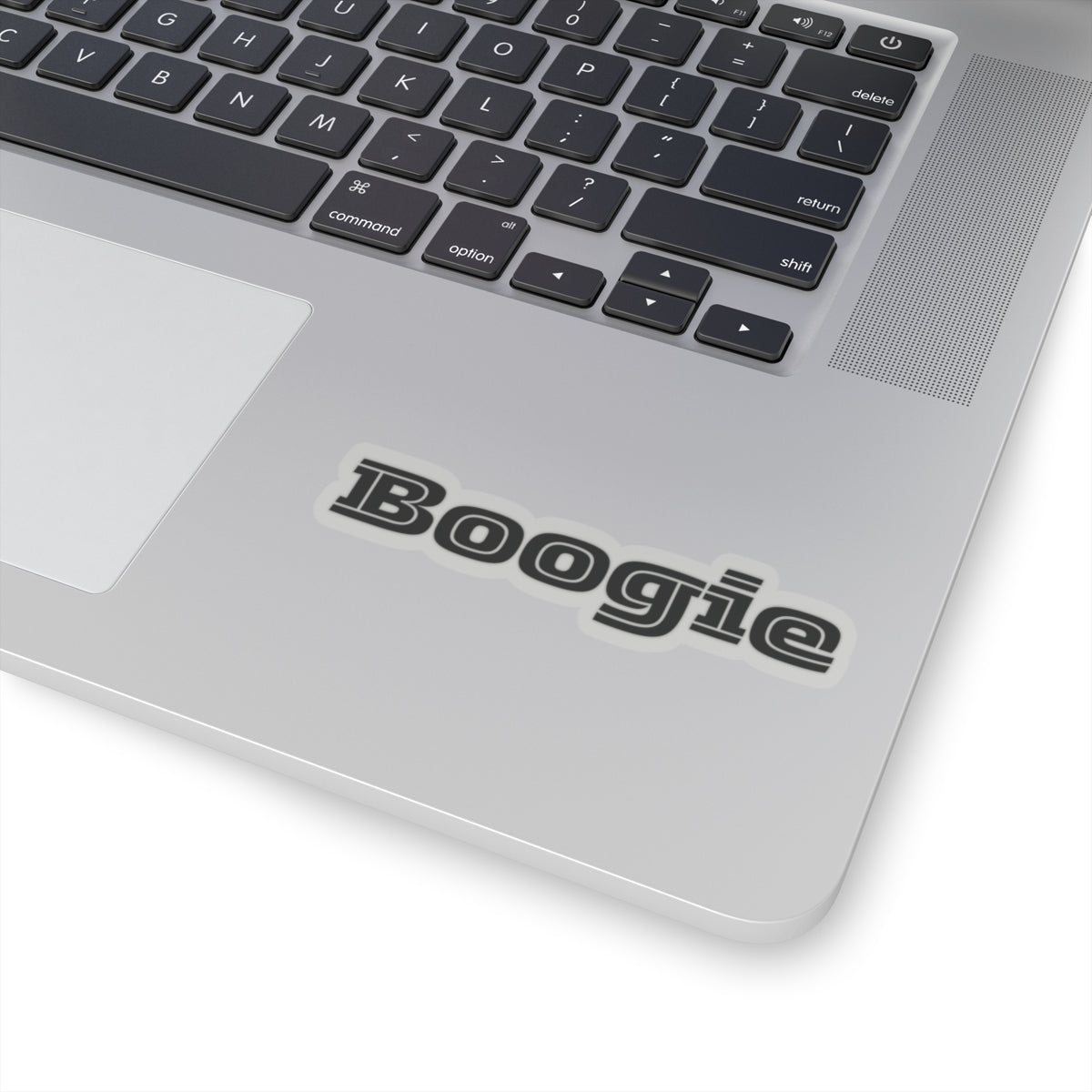 Boogie Black Kiss-Cut Stickers, Music Lover Decals, Disco Dance Party Decor, Vinyl Laptop Sticker, Groovy Car Sticker, Retro 70s Theme