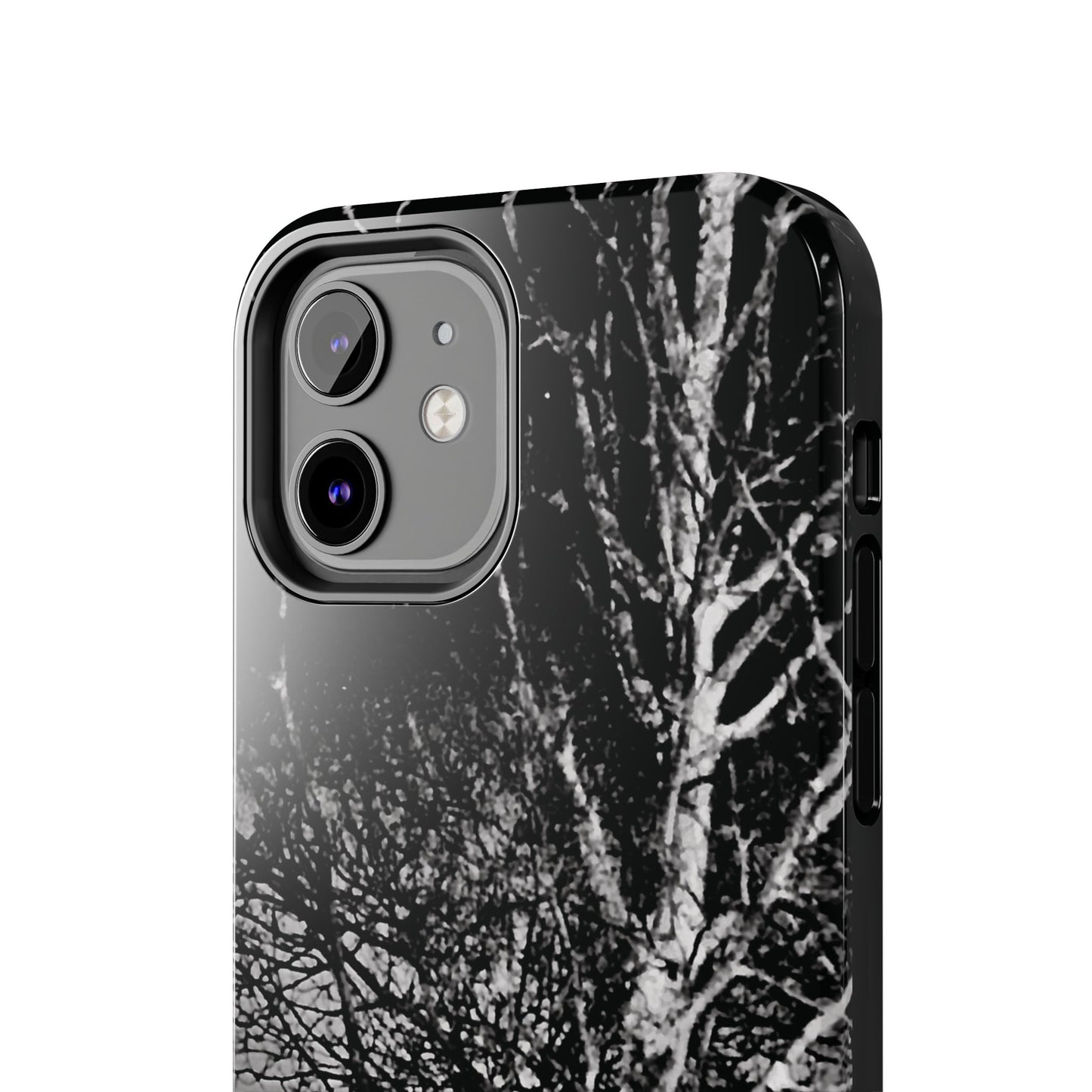 Worm Moon Night Trees Tough Phone Cases, iPhone & Samsung cases, wireless charging, trees, nature, spooky, original photo, gifts, Halloween