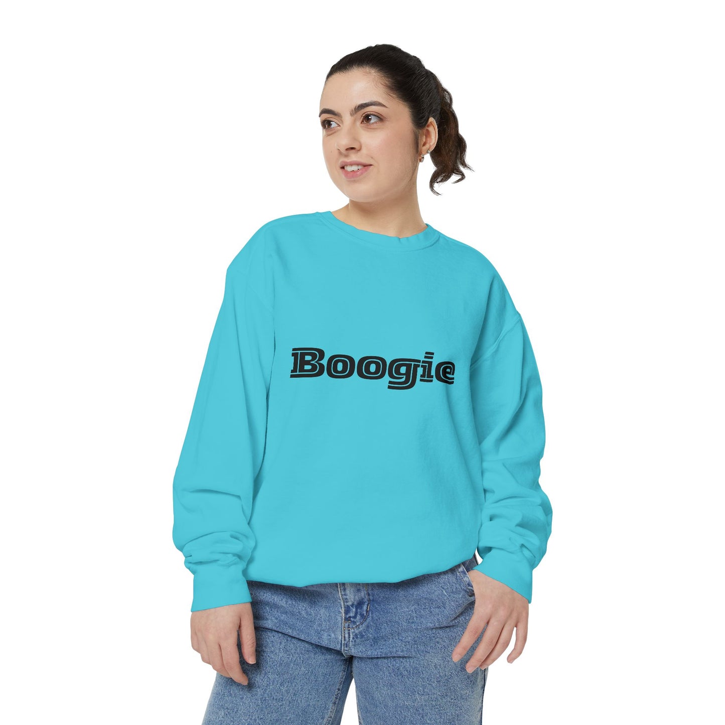Boogie Sweatshirt - Dance Birthday Christmas Gift - Unisex Garment-Dyed