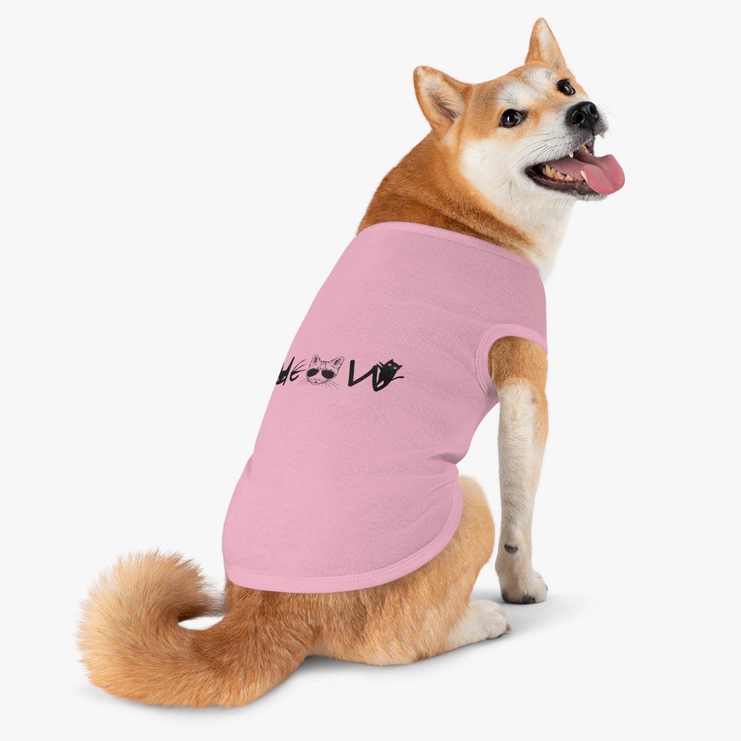 Meow Pet Tank Top, pet shirts, pet clothes, funny dog clothes, gifts, sarcastic, pet fashions, attitude, cotton, dog shirts, cat shirts