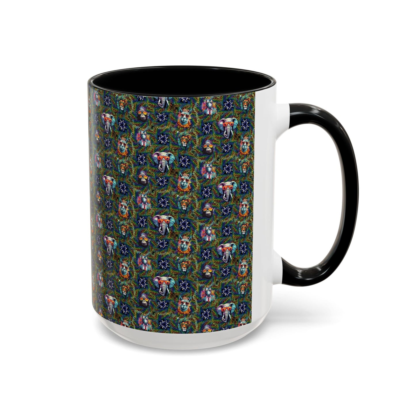 Wild & Cool Creatures Coffee Mug, Tea Cup, 5 Colors, Ceramic, BPA-Free, Gift Mom Dad Teen Kid Friend Coworker Birthday Christmas Cheap Gift