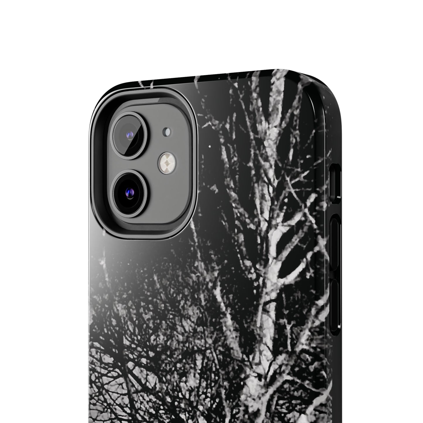 Worm Moon Night Trees Tough Phone Cases, iPhone & Samsung cases, wireless charging, trees, nature, spooky, original photo, gifts, Halloween