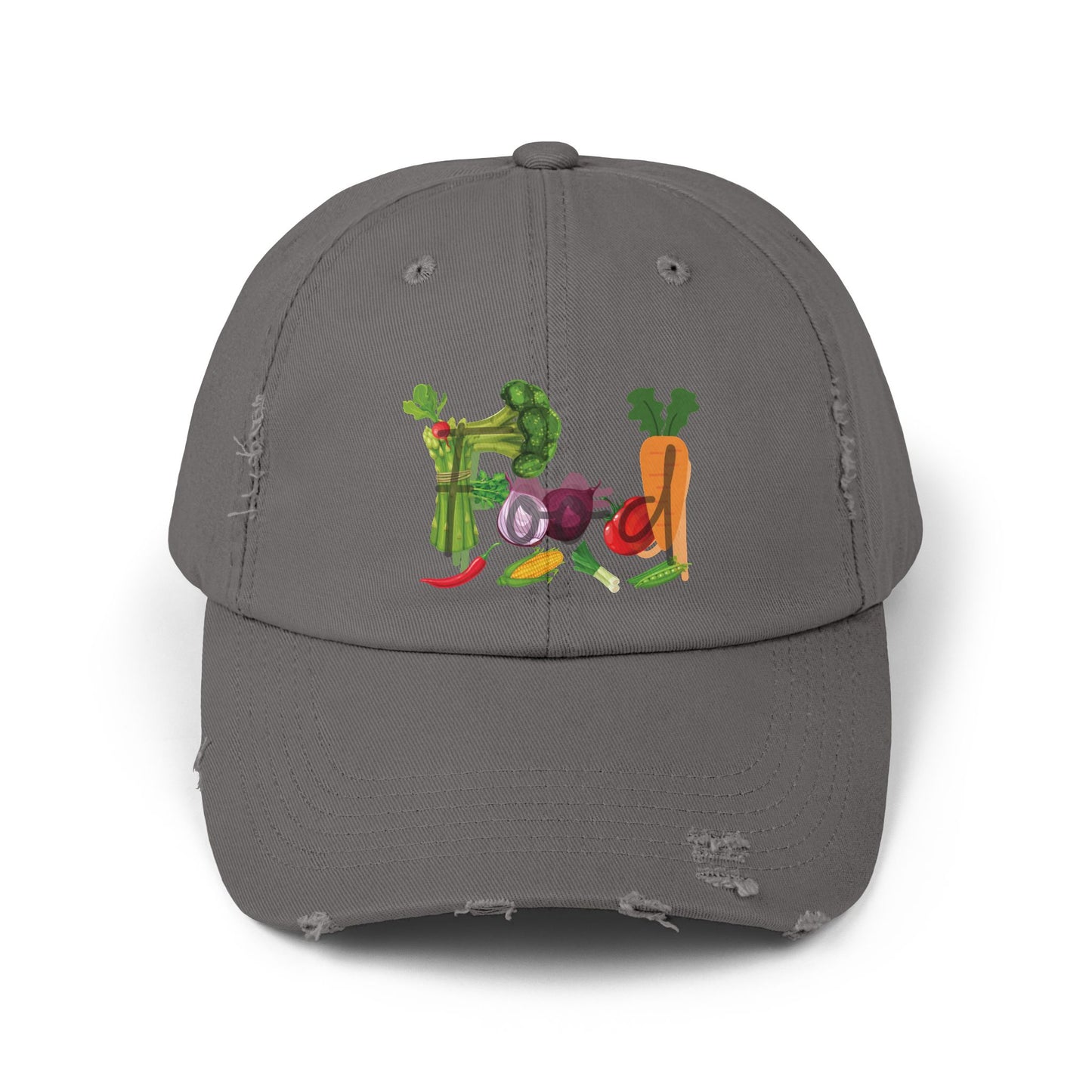 Food Vegetables Unisex Distressed Cap