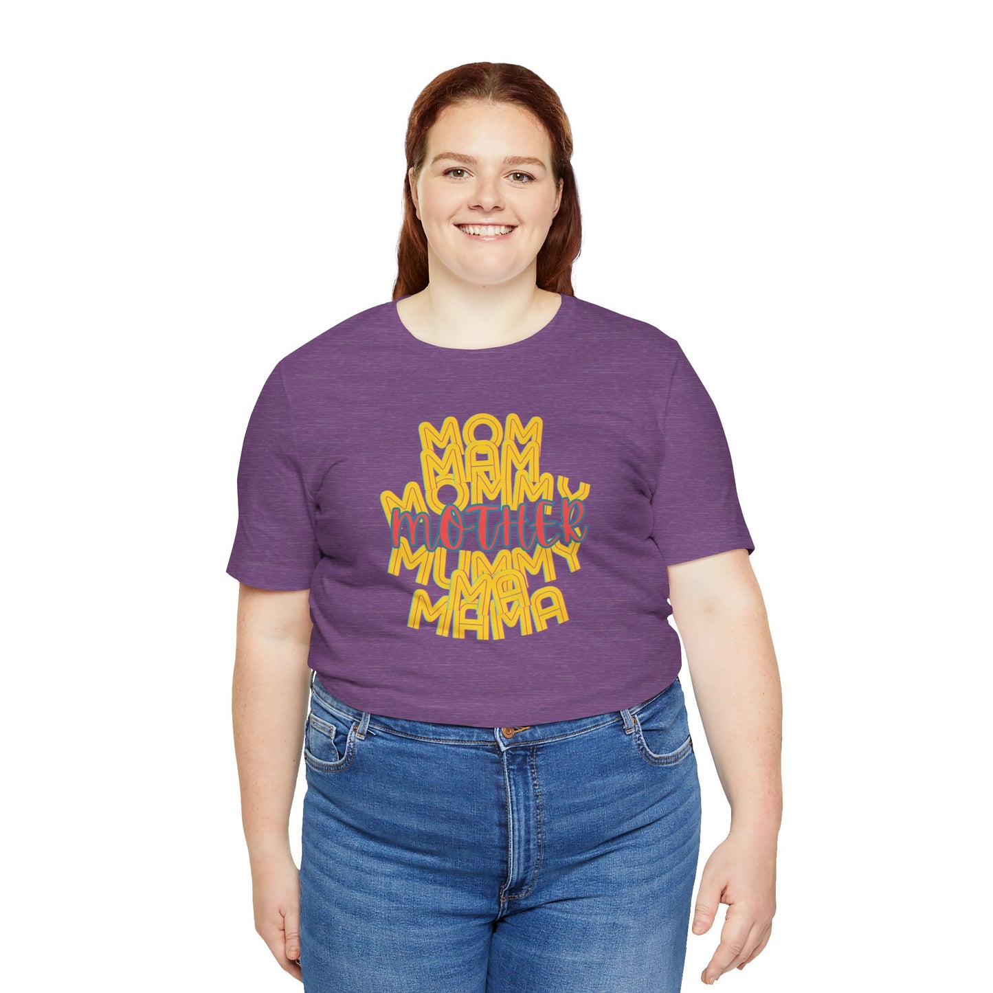 Mother Unisex Tee, Mom Mommy Ma Mam Mama Mummy, Love, Mothers Day, Gifts for Women, Comfy, Soft, Gender Neutral, Short Sleeves