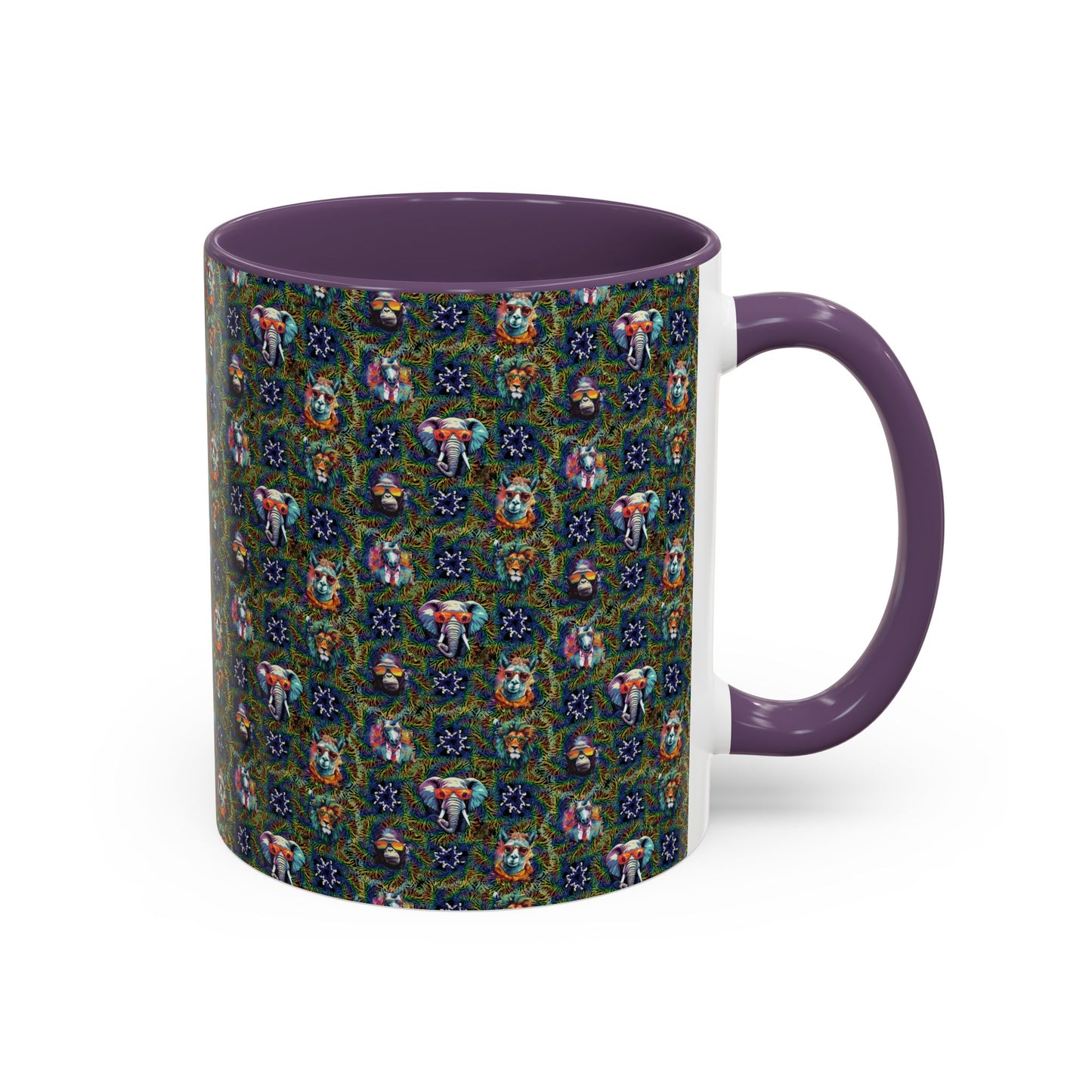 Wild & Cool Creatures Coffee Mug, Tea Cup, 5 Colors, Ceramic, BPA-Free, Gift Mom Dad Teen Kid Friend Coworker Birthday Christmas Cheap Gift