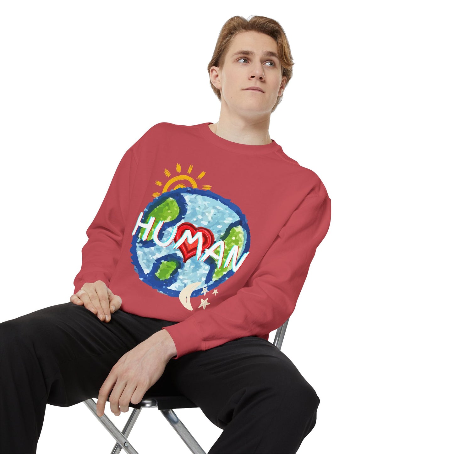 Human World Graphic Unisex Sweatshirt