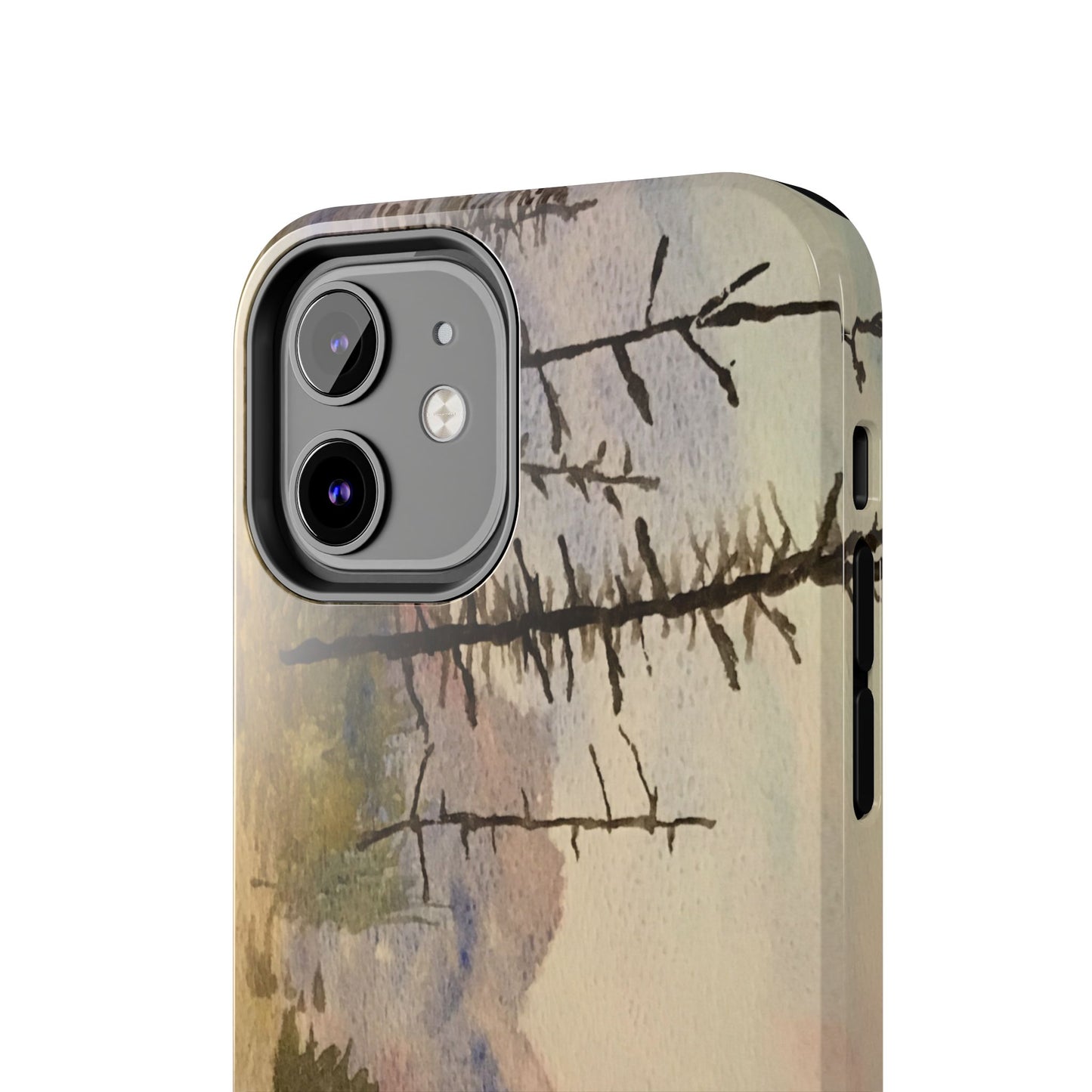 Glacier National Park After Fire Tough Phone Cases, iPhone & Samsung cases, wireless charging, mountains, nature, original artwork, gifts