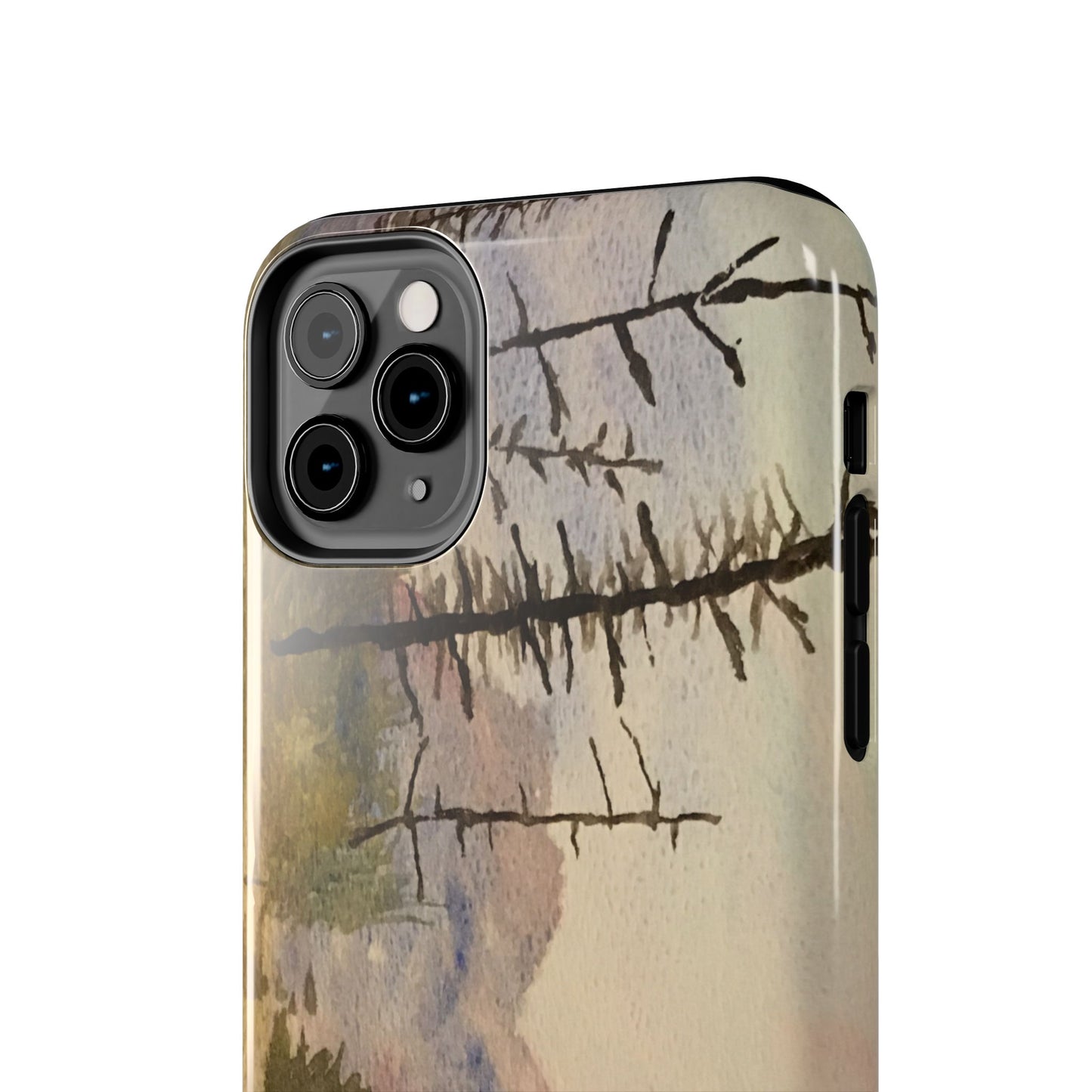 Glacier National Park After Fire Tough Phone Cases, iPhone & Samsung cases, wireless charging, mountains, nature, original artwork, gifts