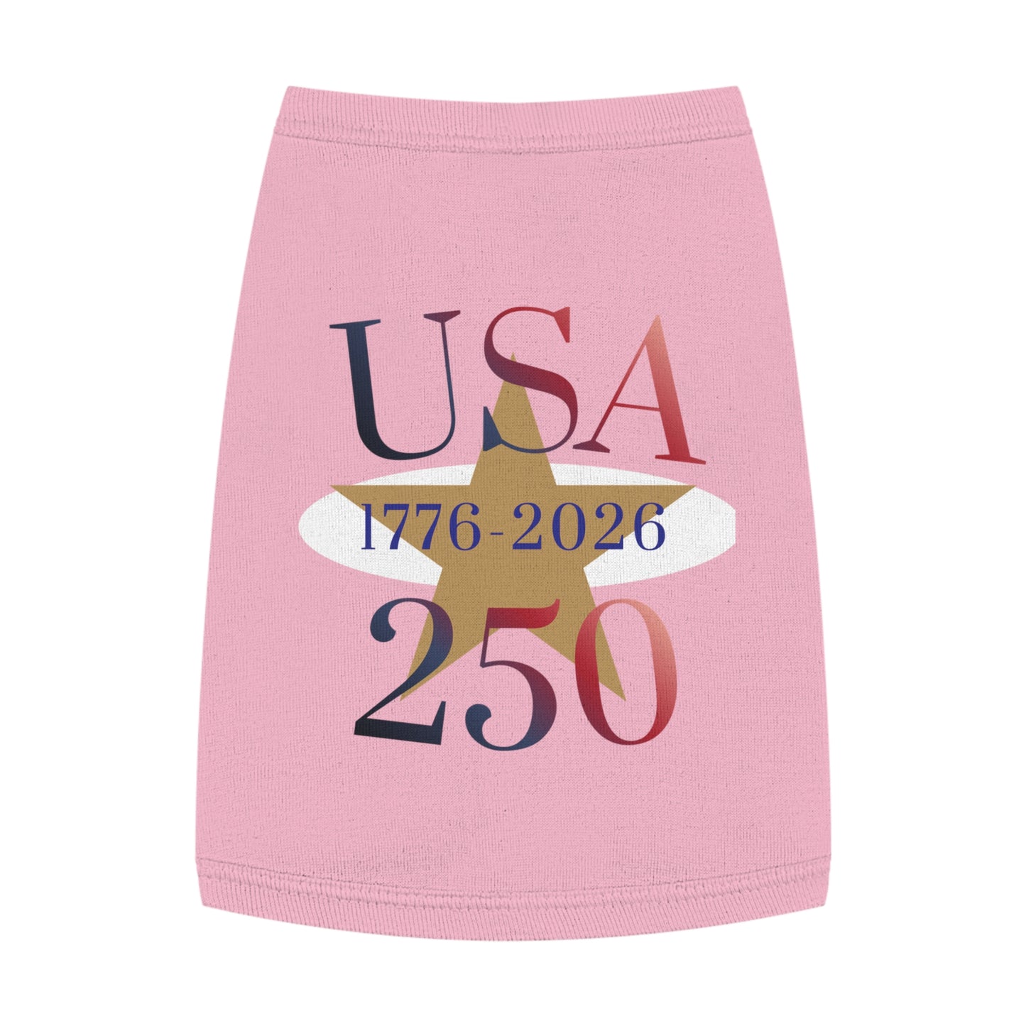 USA 250 Pet Tank Top — Patriotic Fourth of July Shirt