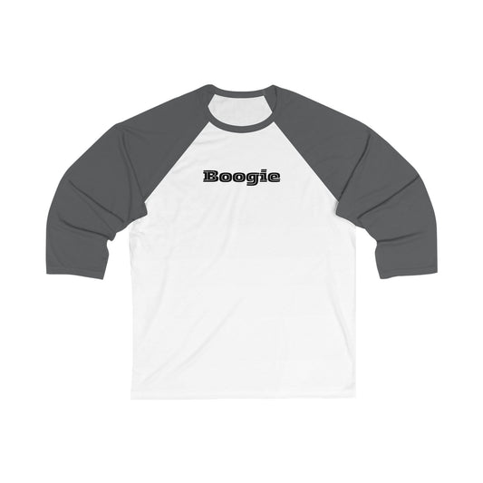 Boogie Unisex 3\4 Sleeve Baseball Tee, dance, fun shirt, 2 color shirts, gender neutral gifts for women men teens friends birthday Christmas