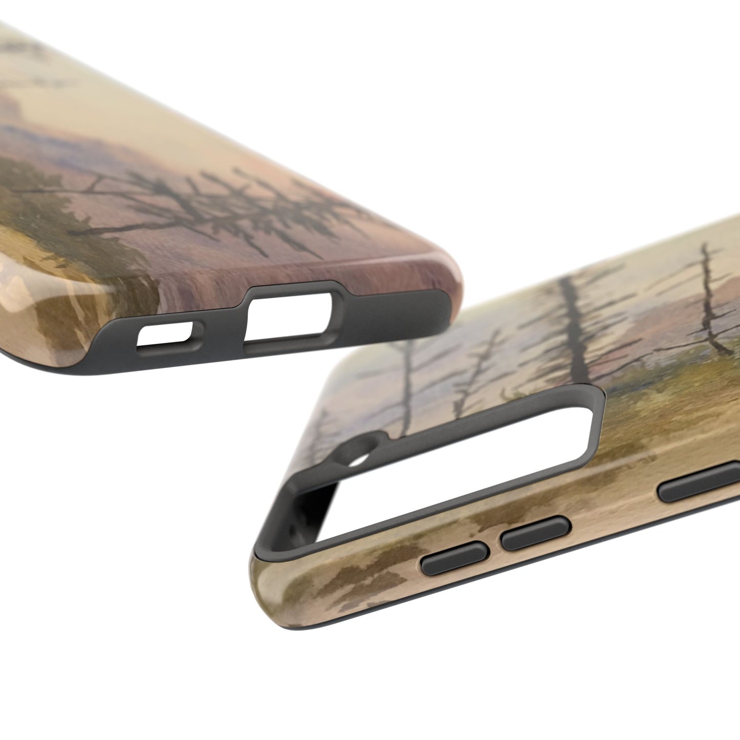 Glacier National Park After Fire Tough Phone Cases, iPhone & Samsung cases, wireless charging, mountains, nature, original artwork, gifts