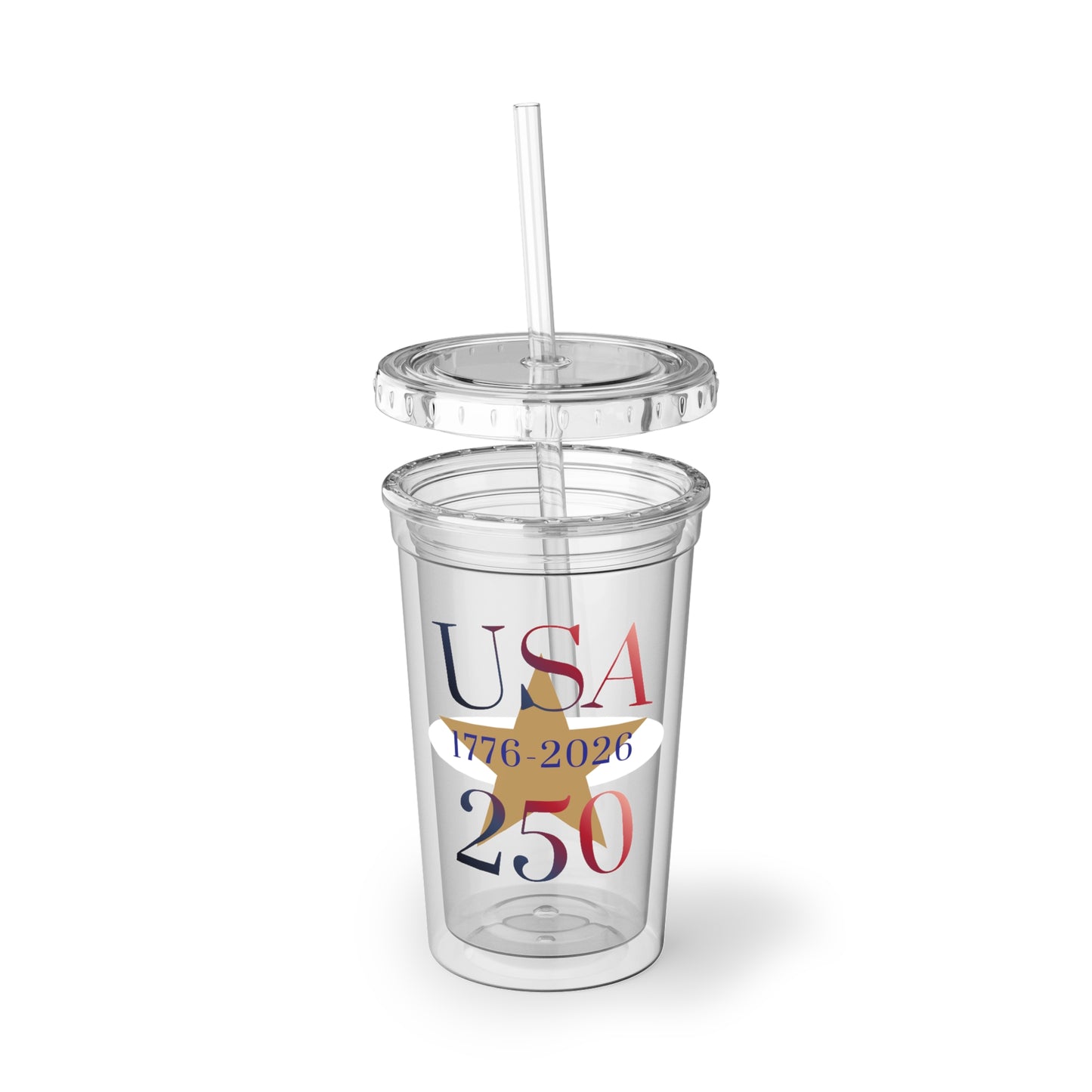 USA 250th Anniversary Acrylic Tumbler — 1776-2026 Patriotic Cup
