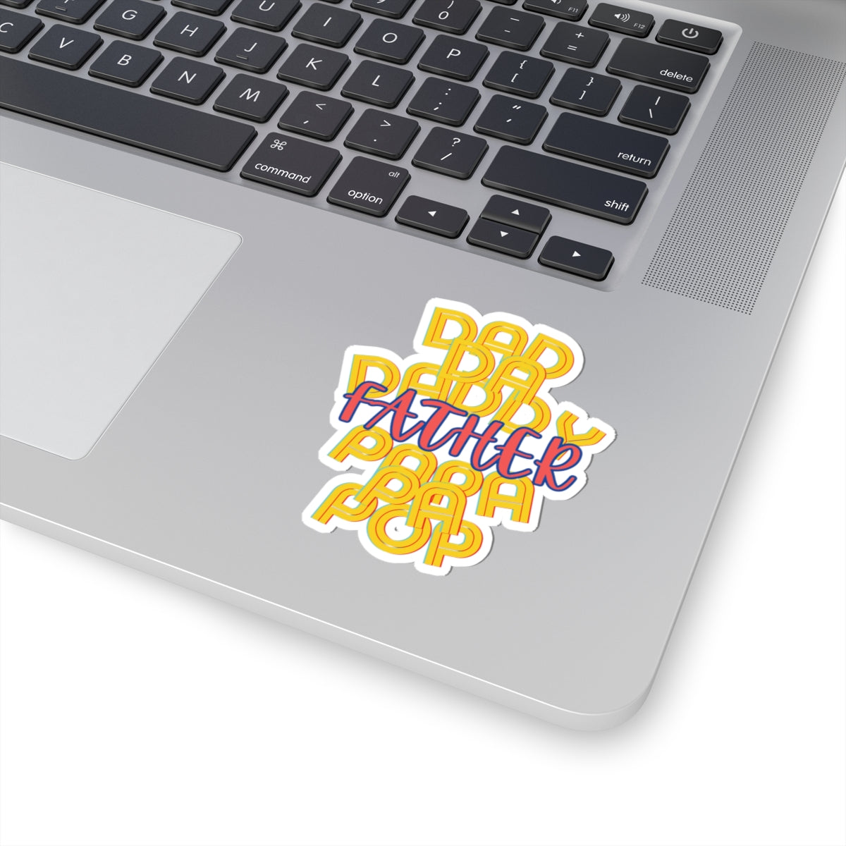 Father Dad Papa Sticker | Family Love Kiss-Cut Stickers Decals for Dads, Grandfathers, Uncles, Father's Day Gift, Vinyl Label