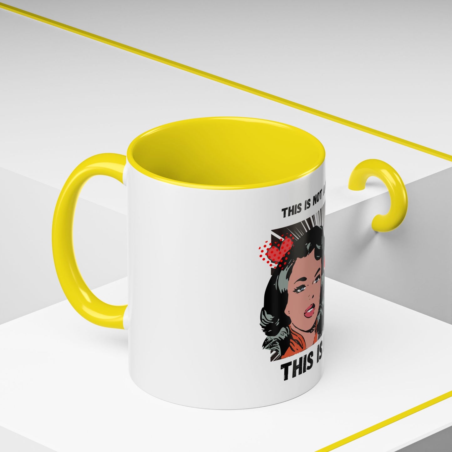 This Is Not A Mood Funny Coffee Mug -Gifts For Women, Friends, Ceramic, BPA-Free