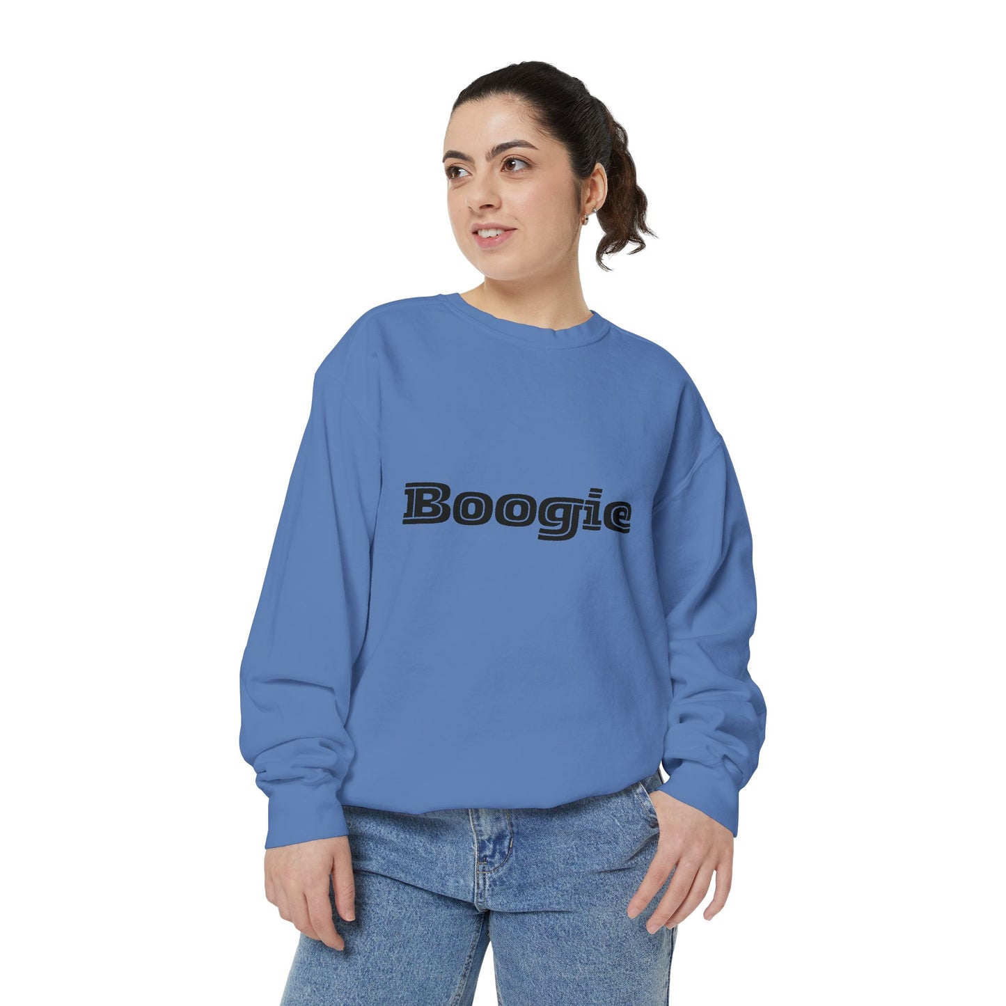 Boogie Sweatshirt - Dance Birthday Christmas Gift - Unisex Garment-Dyed