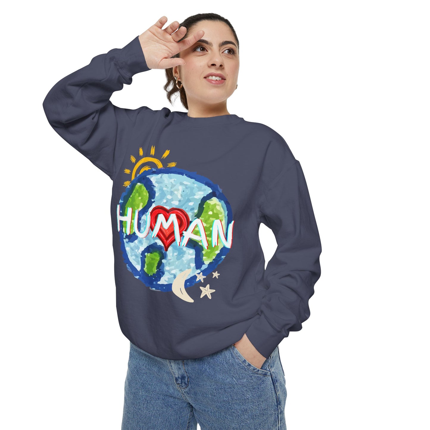 Human World Graphic Unisex Sweatshirt