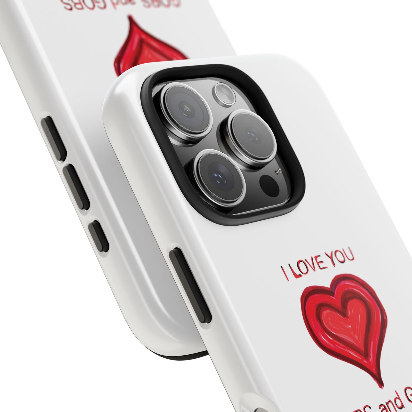 Heartfelt I Love You Gobs and Gobs Tough Phone Cases, iPhone & Samsung Cases, Wireless Charging, Gender Neutral Gifts, Valentines, Christmas