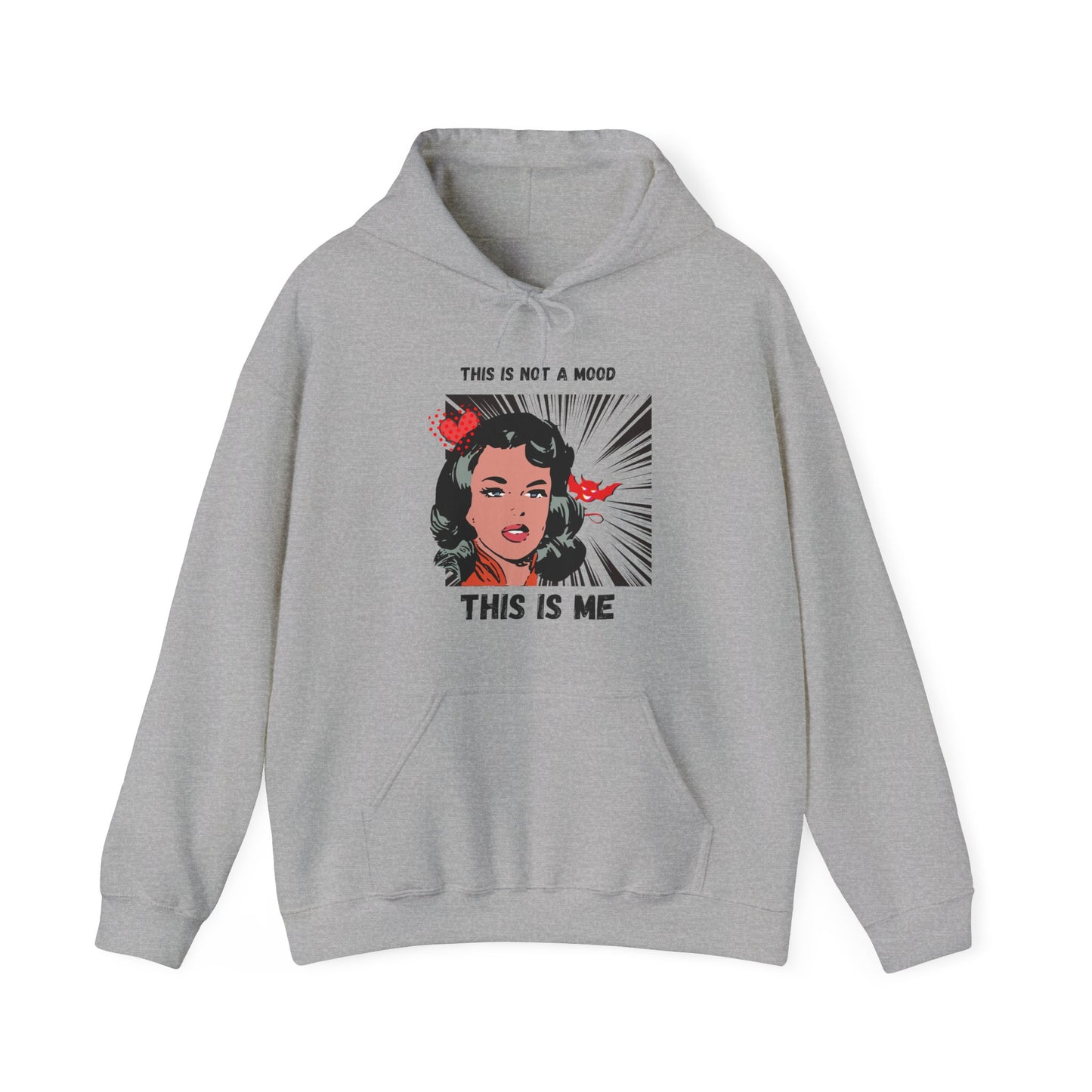 This Is Not A Mood Unisex Heavy Blend™ Hooded Sweatshirt, funny shirts, hoodies, gifts for women, graphic, personality, witty, sarcastic