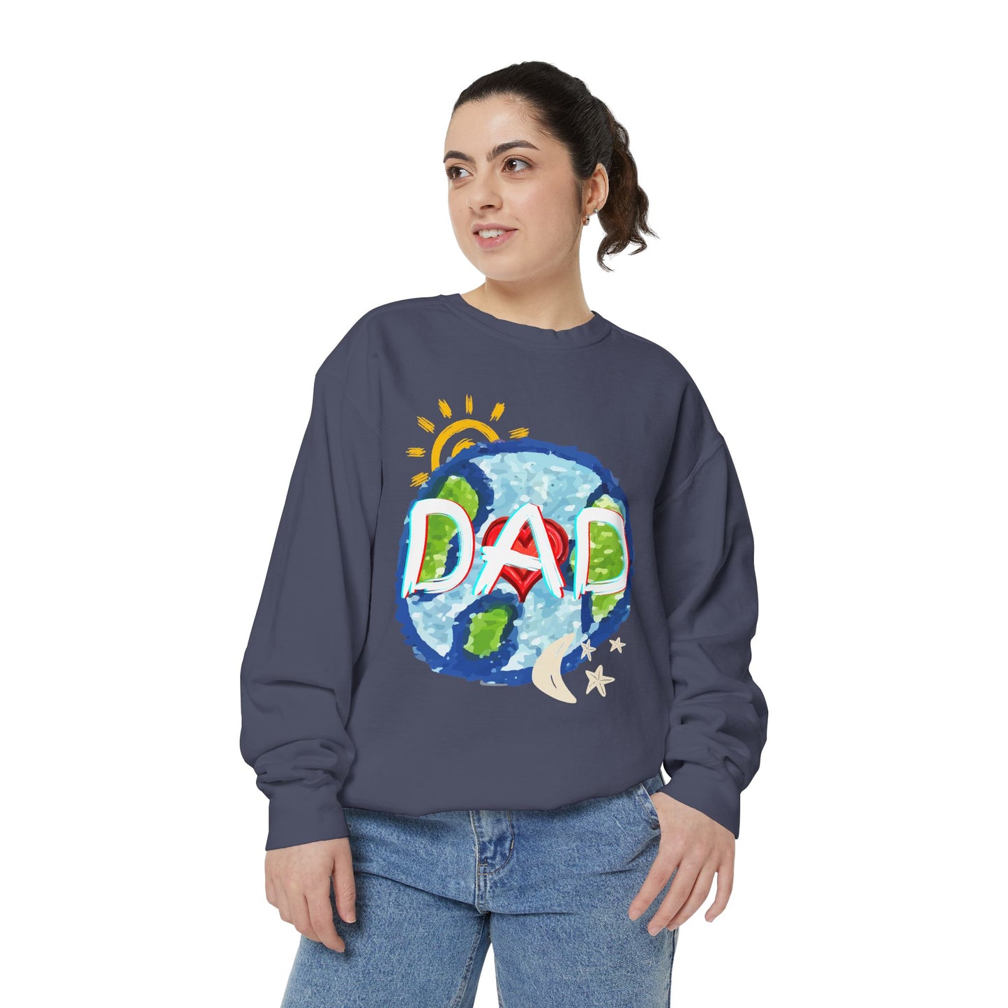 Dad's World Graphic Unisex Sweatshirt for Father's Day