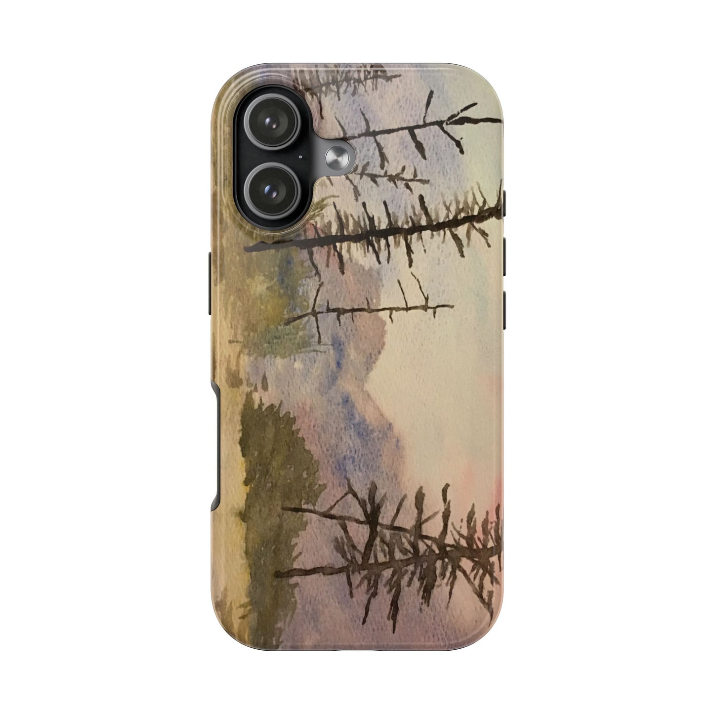 Glacier National Park After Fire Tough Phone Cases, iPhone & Samsung cases, wireless charging, mountains, nature, original artwork, gifts