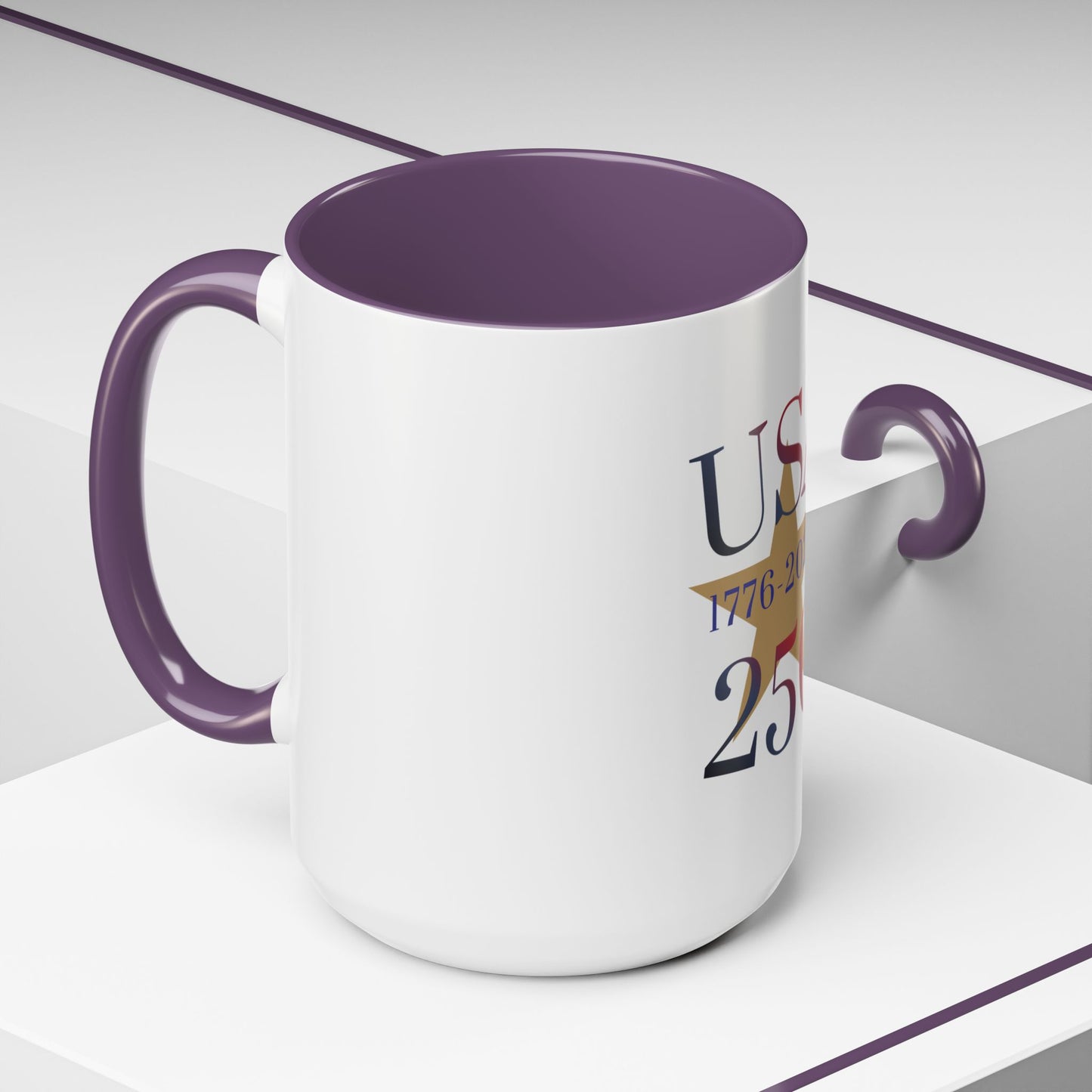 USA 250th Anniversary 1776 Accent Coffee Mug (11/15 oz)