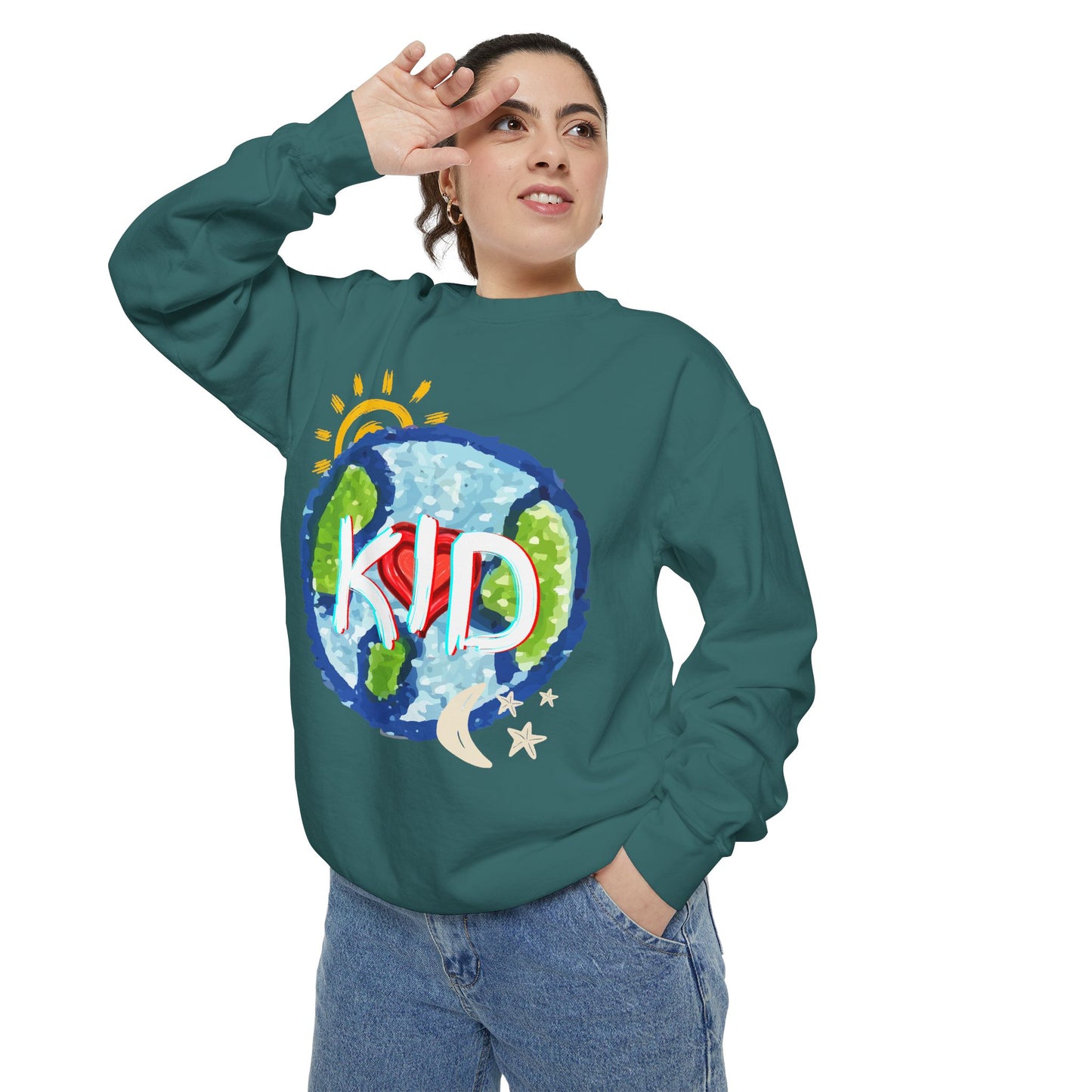 Kid World Graphic Unisex Sweatshirt