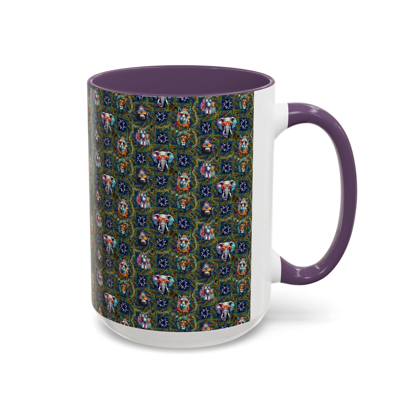 Wild & Cool Creatures Coffee Mug, Tea Cup, 5 Colors, Ceramic, BPA-Free, Gift Mom Dad Teen Kid Friend Coworker Birthday Christmas Cheap Gift