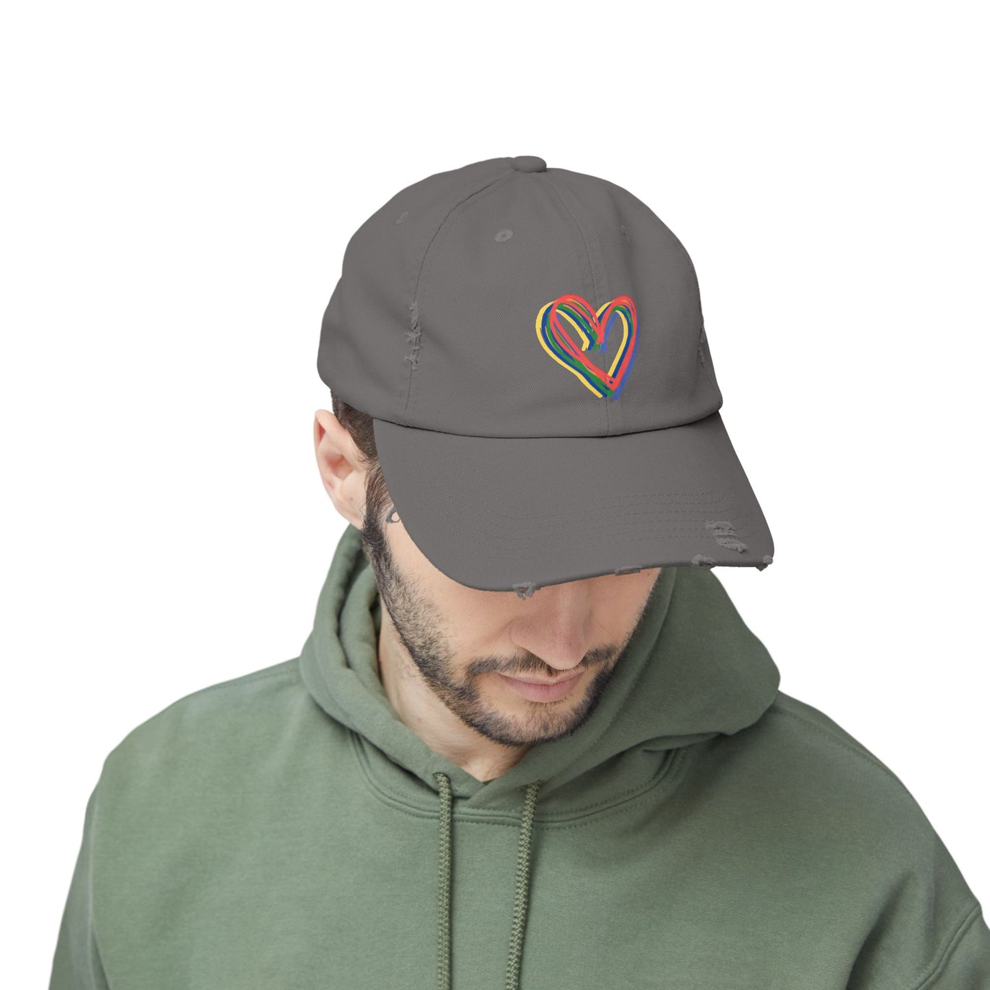 Rainbow Hearts Cap