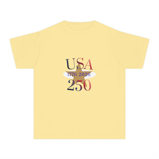 Youth 250th Anniversary USA Patriotic Tee — 1776–2026 Commemorative Shirt
