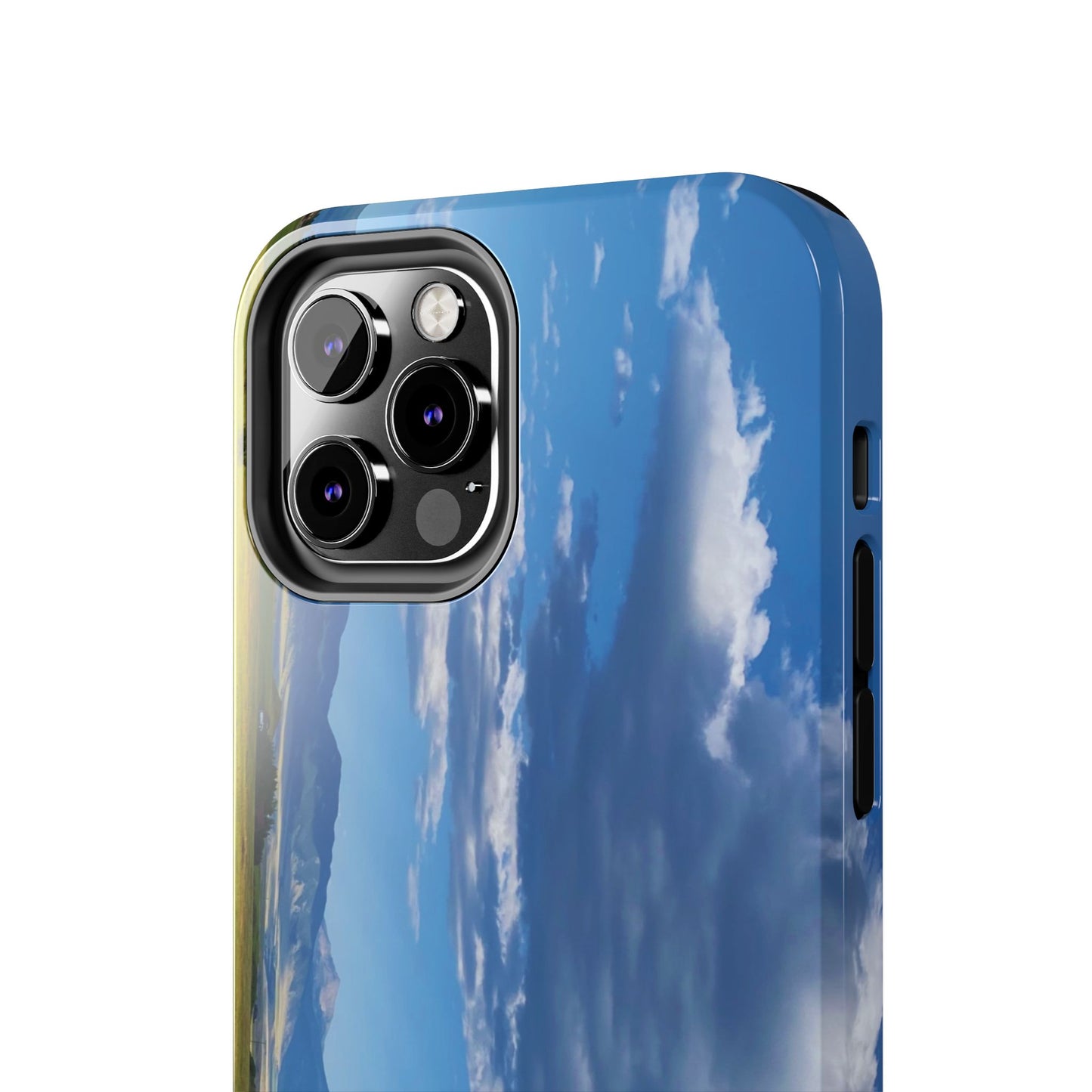 Western Clouds and Mountains Tough Phone Cases, iPhone & Samsung cases, wireless charging, sky, nature, landscape, original photo, gifts
