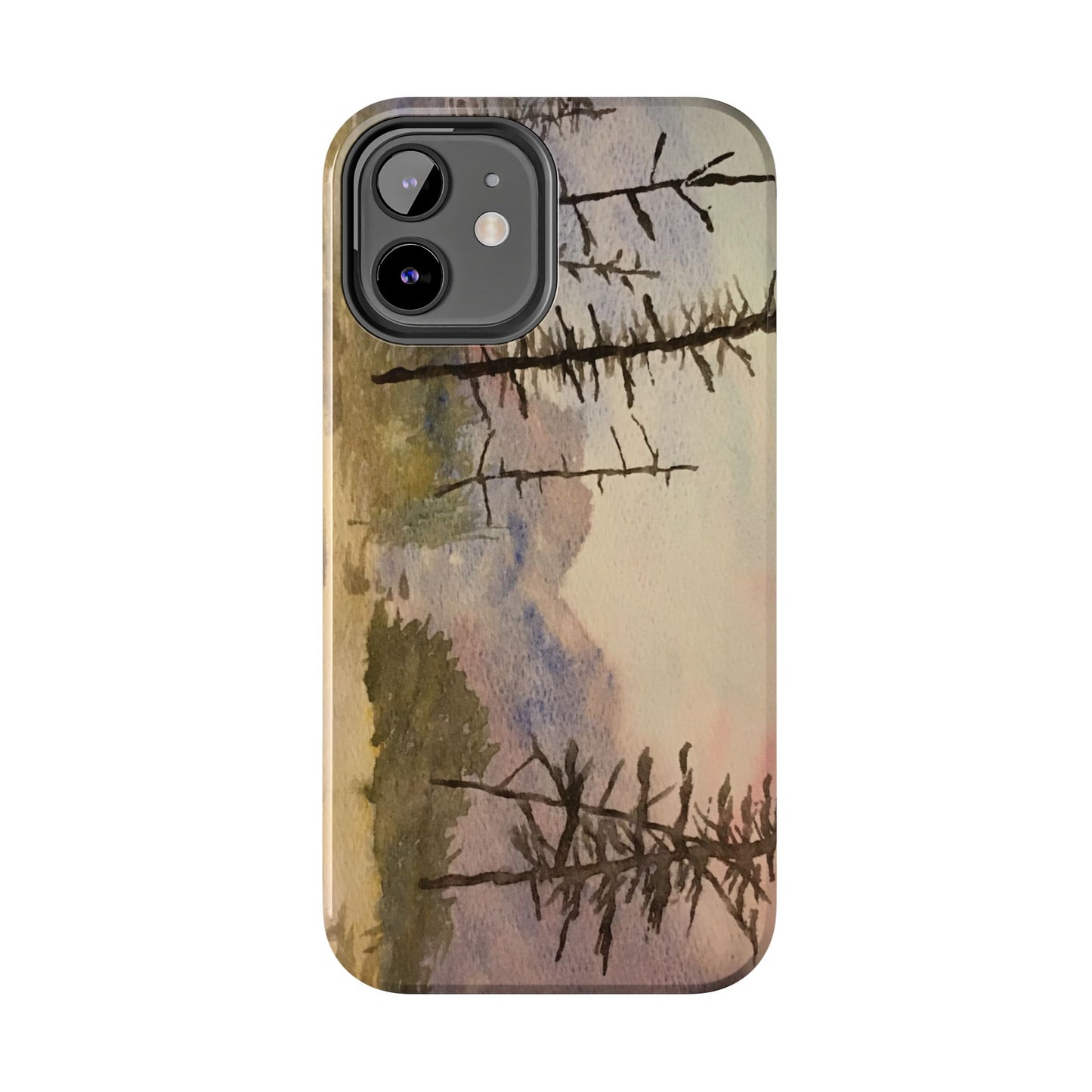 Glacier National Park After Fire Tough Phone Cases, iPhone & Samsung cases, wireless charging, mountains, nature, original artwork, gifts