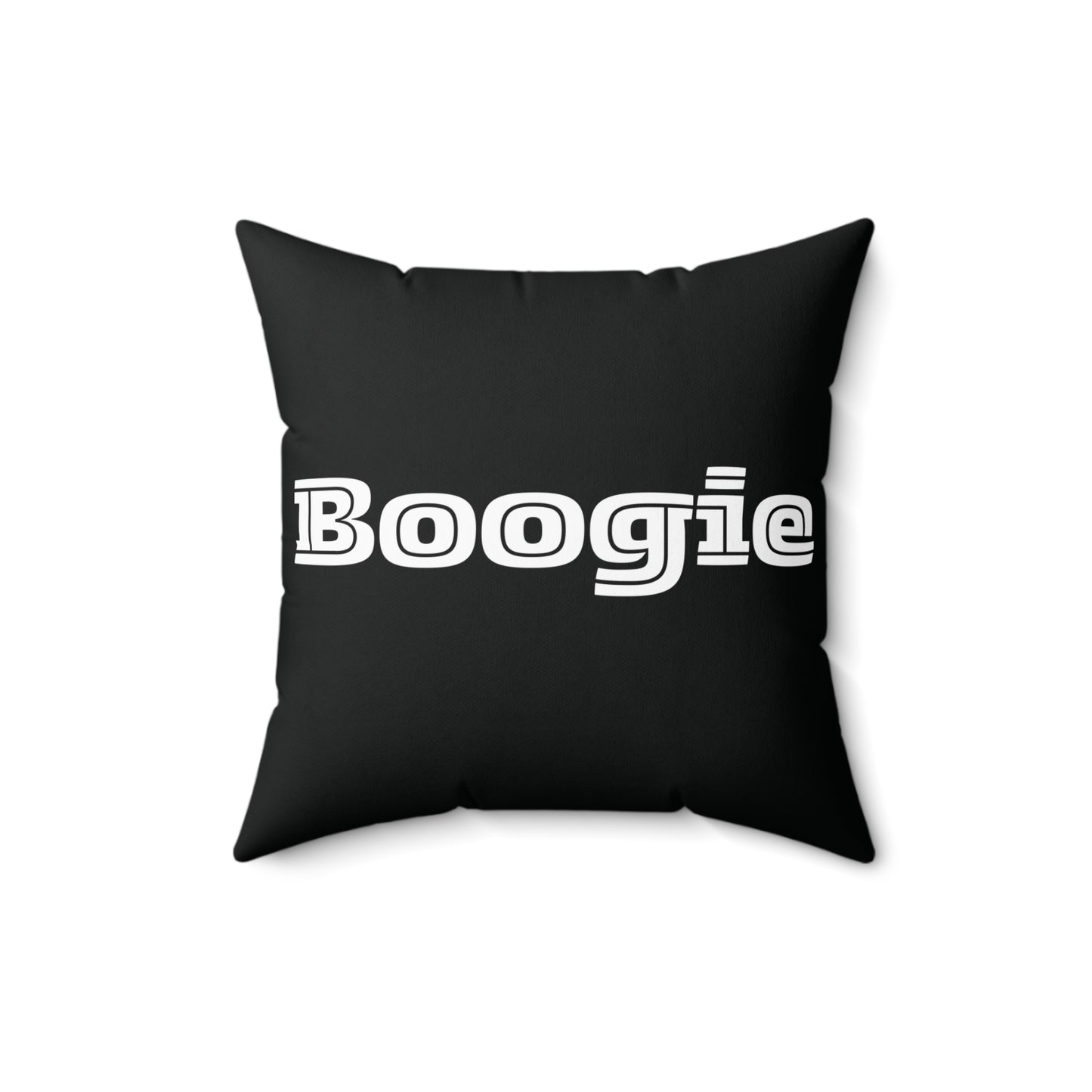 Boogie Black Spun Polyester Square Pillow, Dance, Accent, Decor, Dorm, Bed, Throw, Men Women Teens Friends Gift Birthday Christmas, 4 Sizes