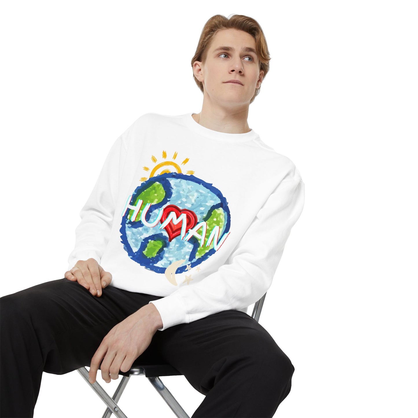 Human World Graphic Unisex Sweatshirt