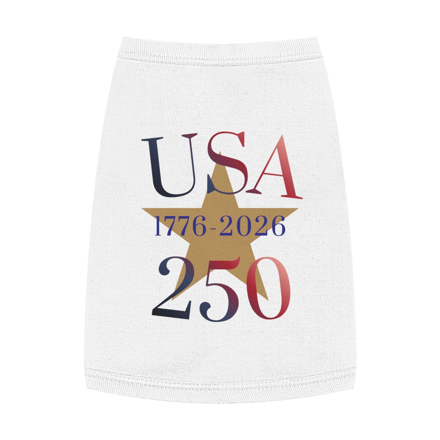USA 250 Pet Tank Top — Patriotic Fourth of July Shirt