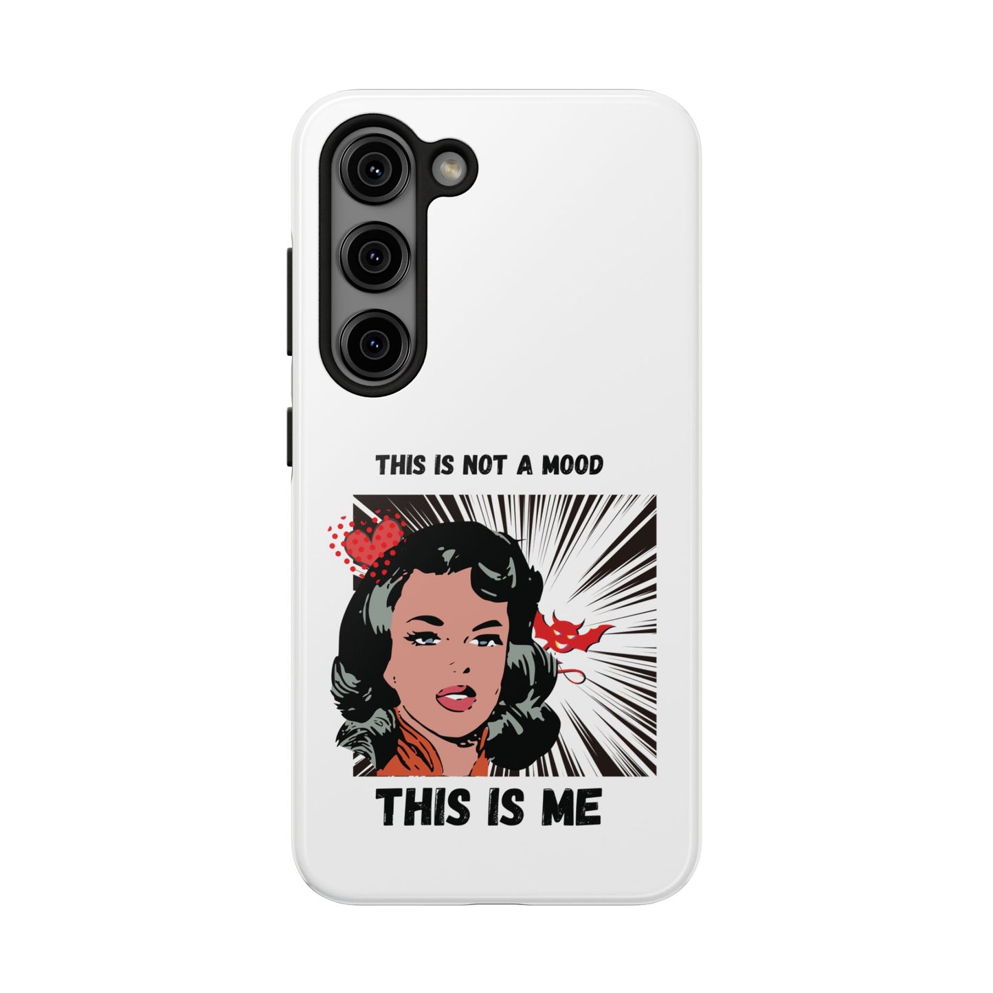 This is Not a Mood Tough Phone Cases, iPhone & Samsung cases, wireless charging, attitude, snarky, fun, gifts for women, gifts for friends