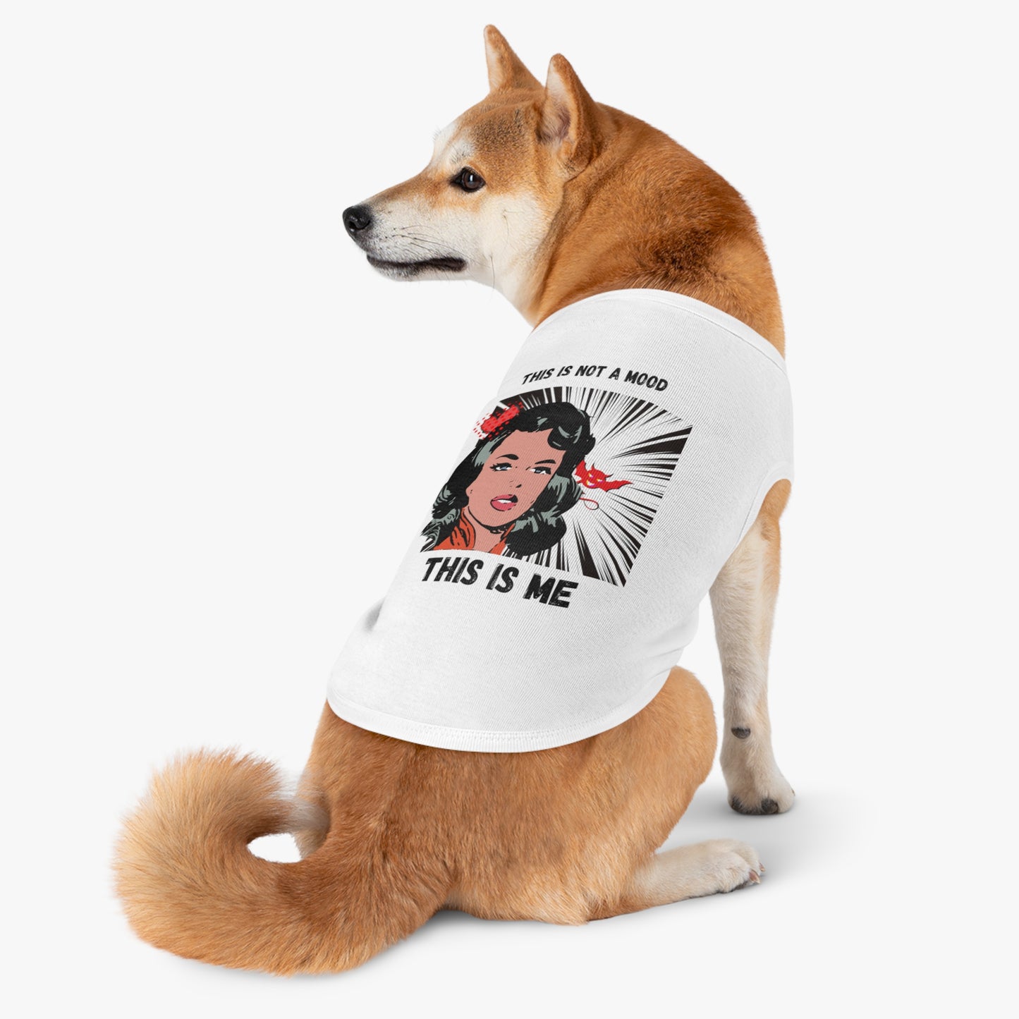 This Is Not A Mood Pet Tank Top, funny dog clothes, gifts, sarcastic, pet fashions, attitude, cotton, dog shirts, cat shirts