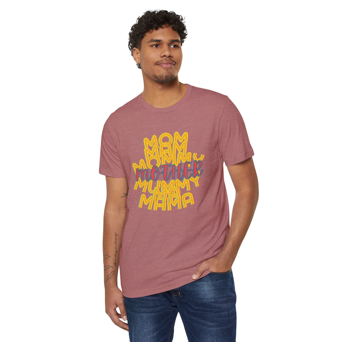 Mother Mama Unisex Recycled Organic T-Shirt, Eco-Friendly Mother's Day Gift, Gender-Neutral Tee, Sustainable Mom Shirt, Earth Day Apparel