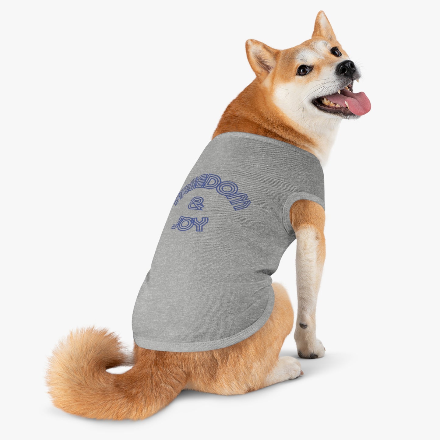 Freedom & Joy Pet Tank Top, love, happy, America, dog clothes, gifts, pet fashions, furry friends, cotton, dog shirts, cat shirts