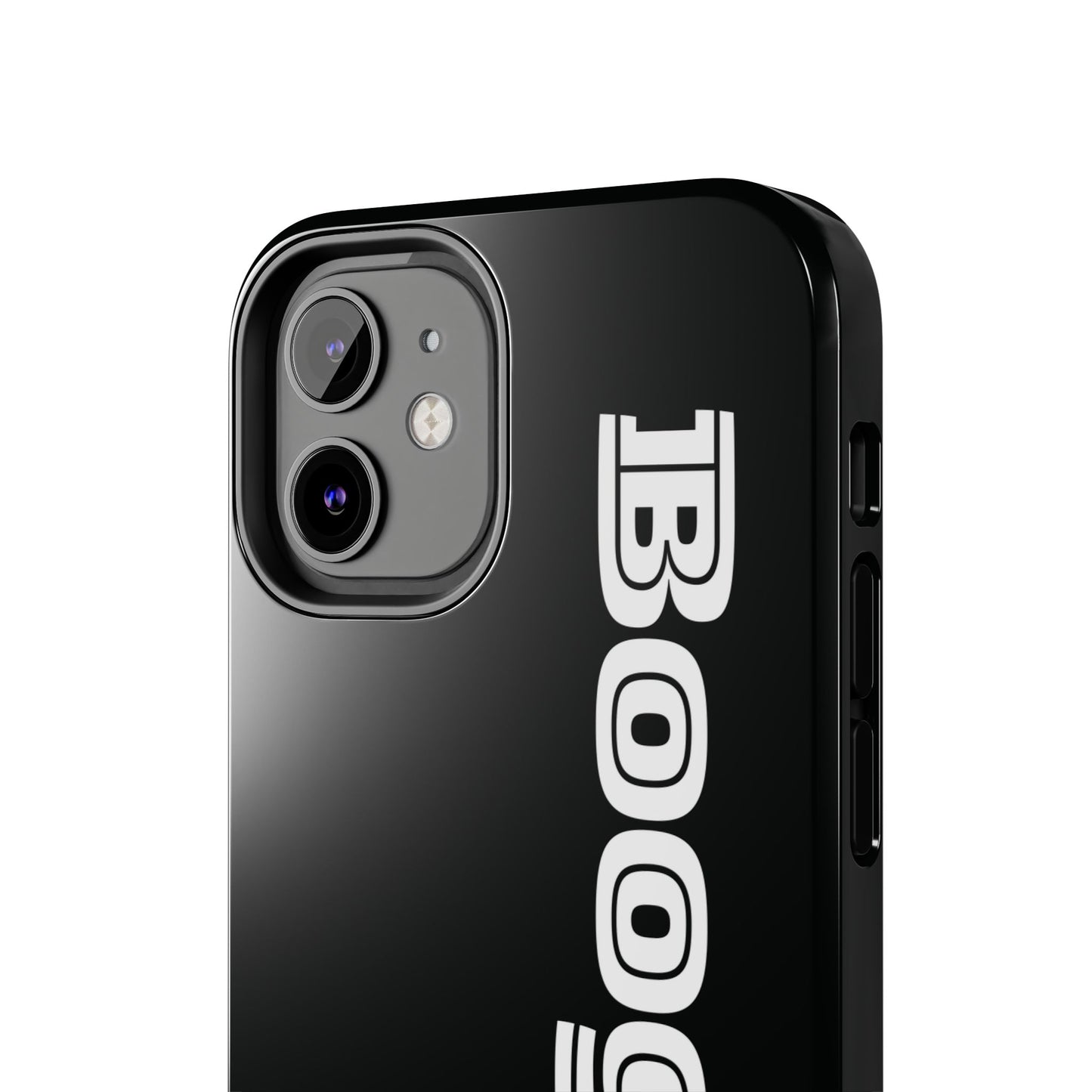 Boogie Black Tough Phone Cases, iPhone Samsung cases, wireless charging, gender neutral women men friends kids teens gift birthday Christmas